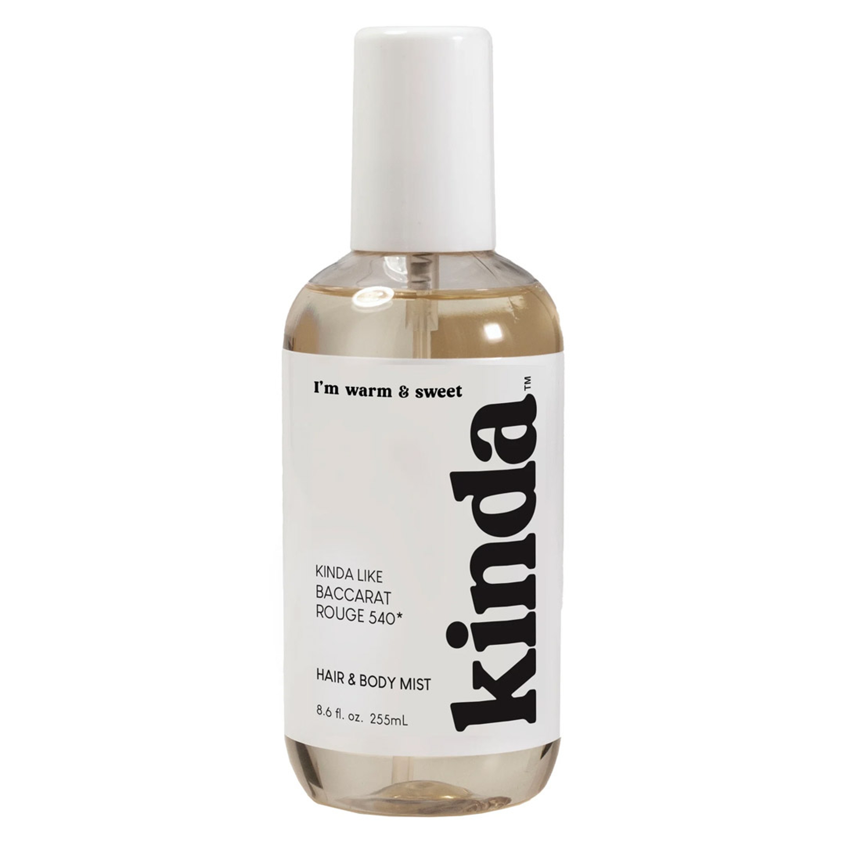 Kinda Warm & Sweet Hair & Body Mist 8.6 fl.oz - Inspired by Baccarat Rouge 540, Woody Floral Fragrance 1