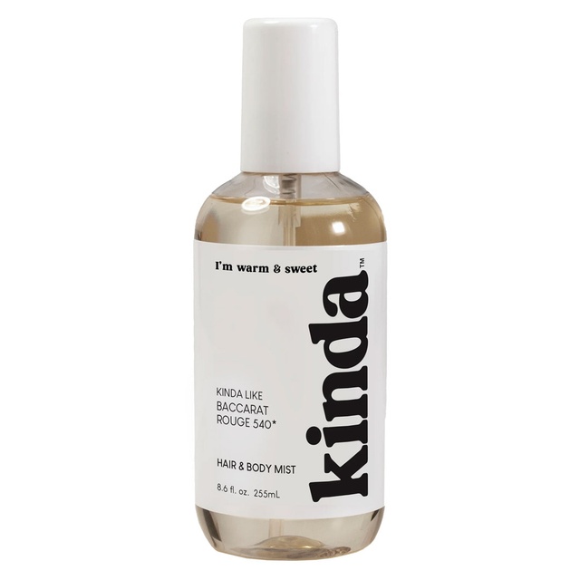 Kinda Warm & Sweet Hair & Body Mist 8.6 fl.oz - Inspired by Baccarat Rouge 540, Woody Floral Fragrance — Out of stock