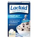 Lactaid Fast Act Chewable Lactase Enzyme Supplements 60 Count - Vanilla Twist Flavor, Helps Prevent Gas, Bloating & Diarrhea 1