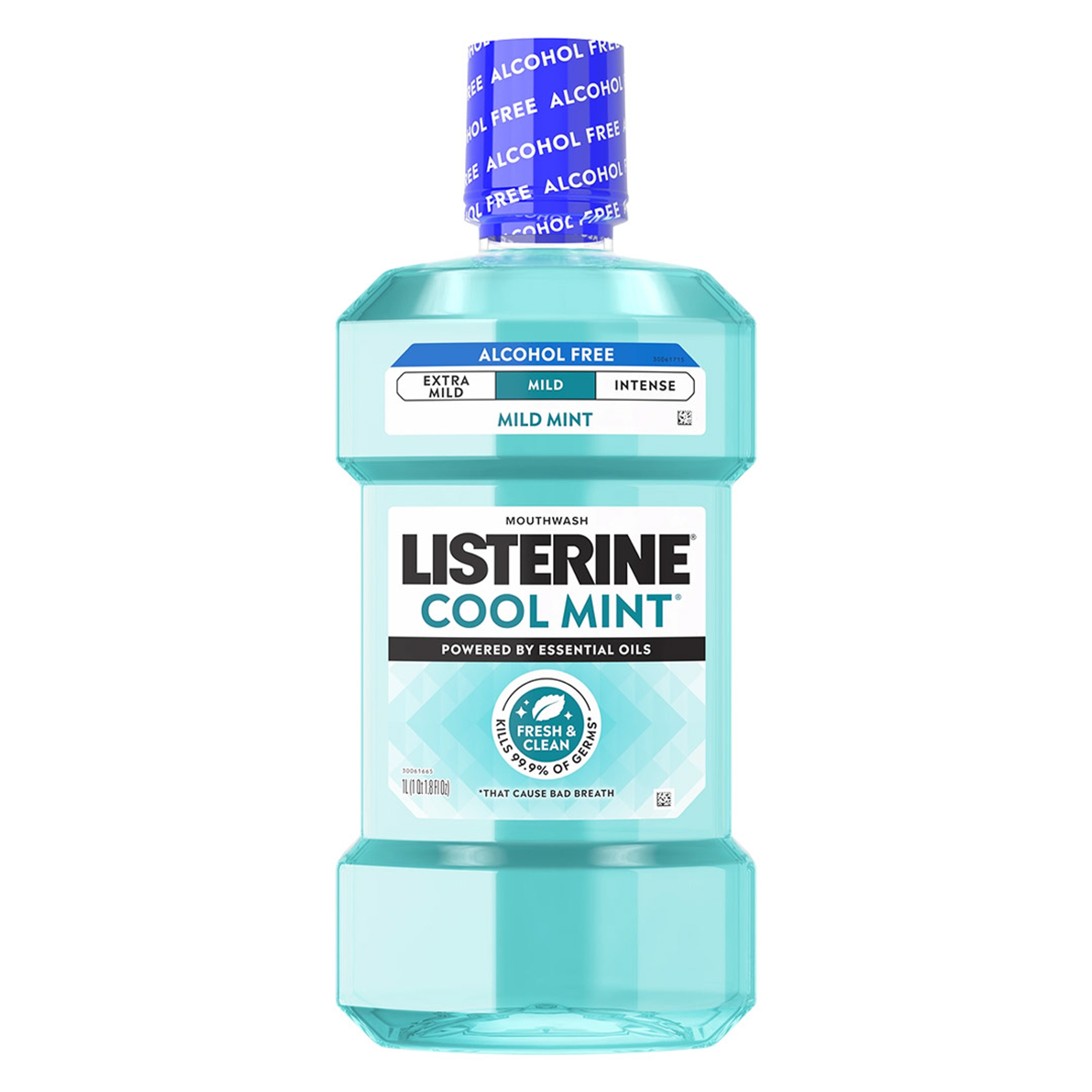 Listerine Cool Mint Alcohol-Free Mild Mouthwash 33.8 fl.oz - Fights Bad Breath Germs for A Fresher & Cleaner Mouth 1