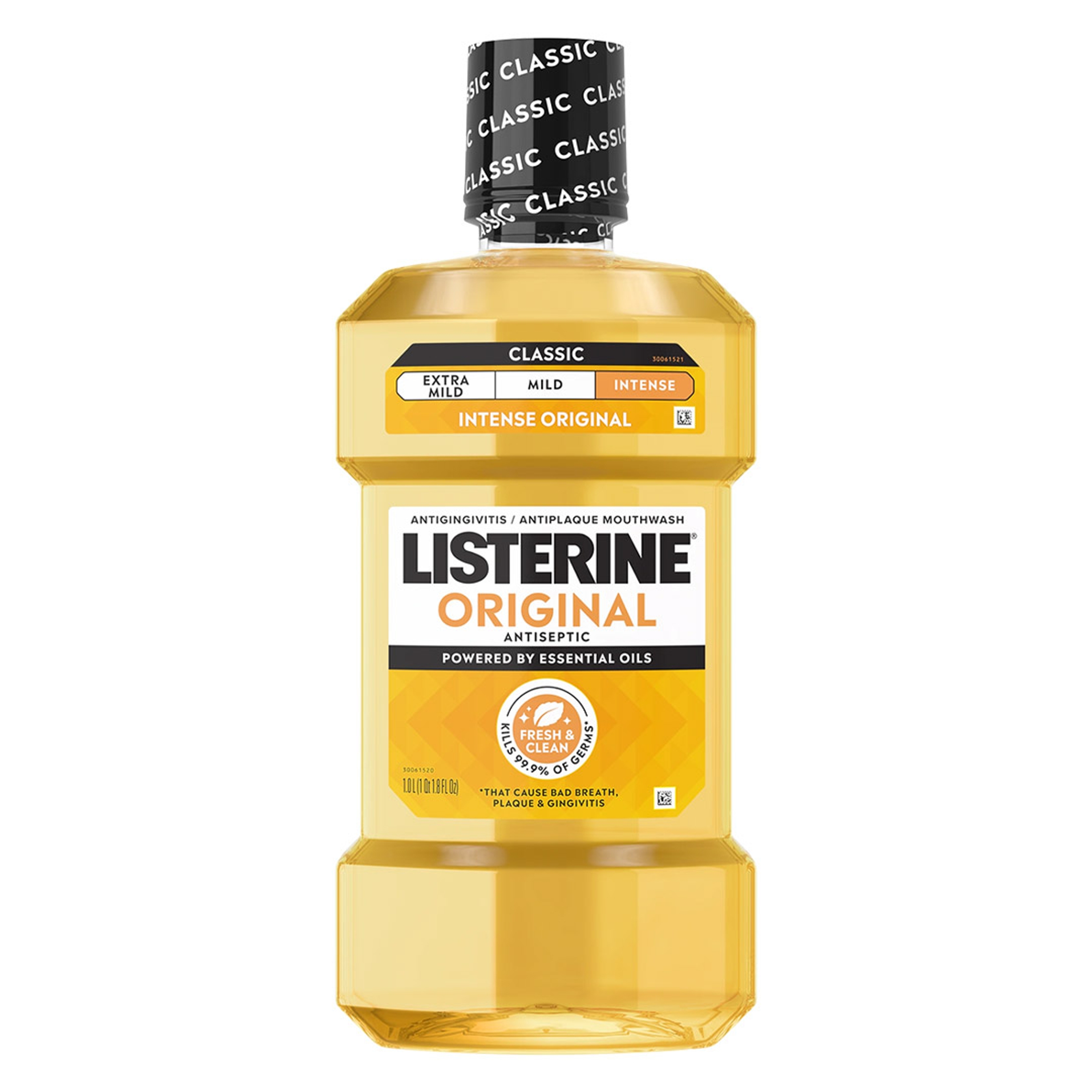 Listerine Original Intense Antiseptic Mouthwash 33.8 fl.oz - Oral Rinse Helps Reduce Bad Breath, Plaque & Gingivitis 1