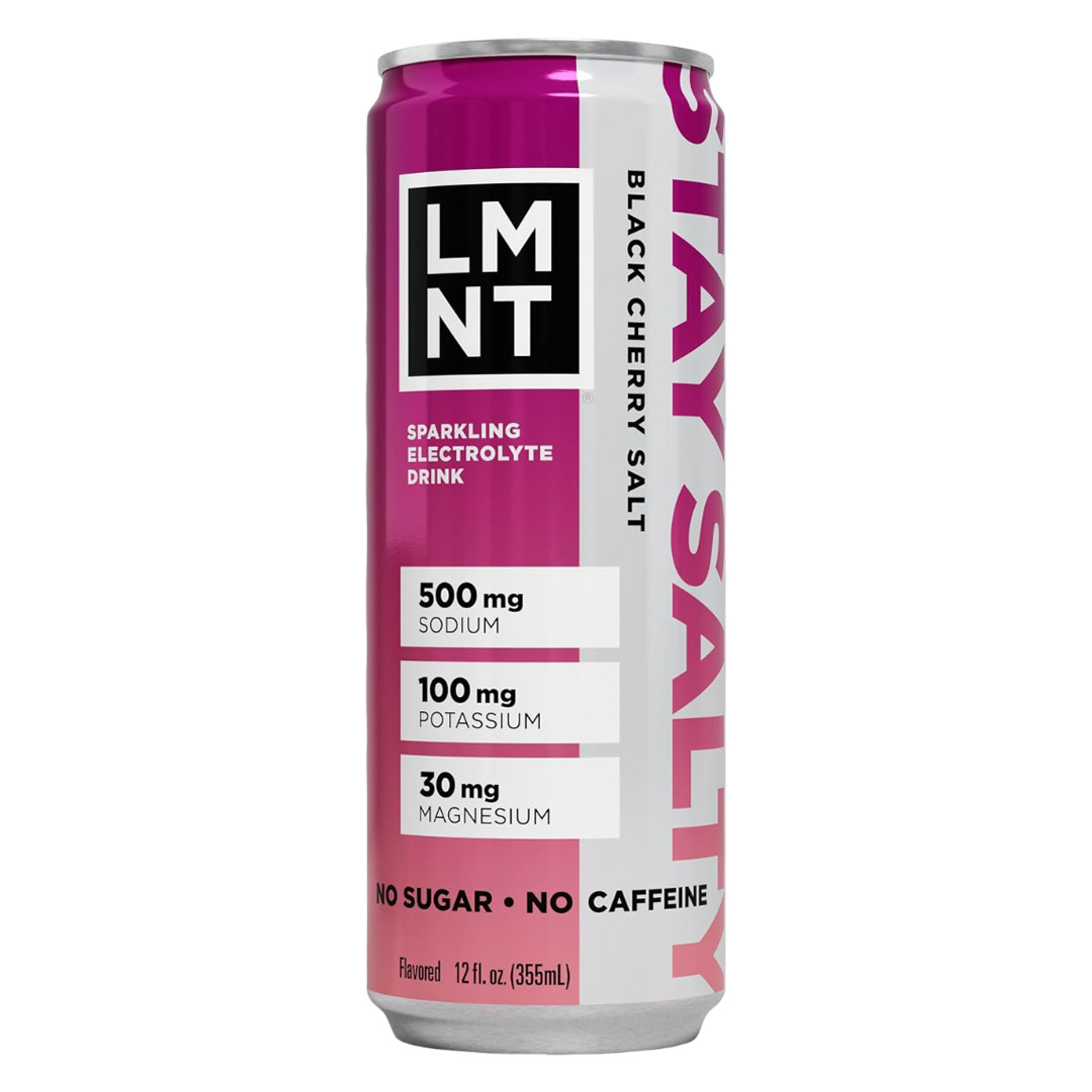 LMNT Sparkling Electrolyte Drink, Black Cherry Salt, 12 fl.oz 1