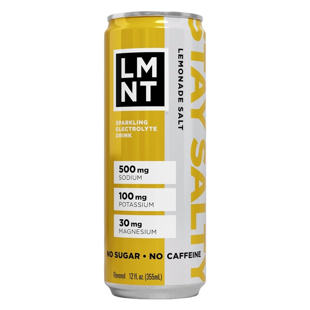 LMNT Sparkling Electrolyte Drink, Lemonade Salt, 12 fl.oz