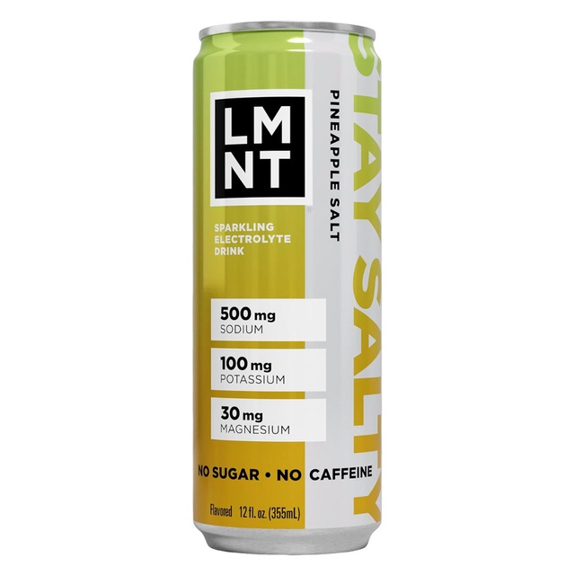 LMNT Sparkling Electrolyte Drink, Pineapple Salt, 12 fl.oz
