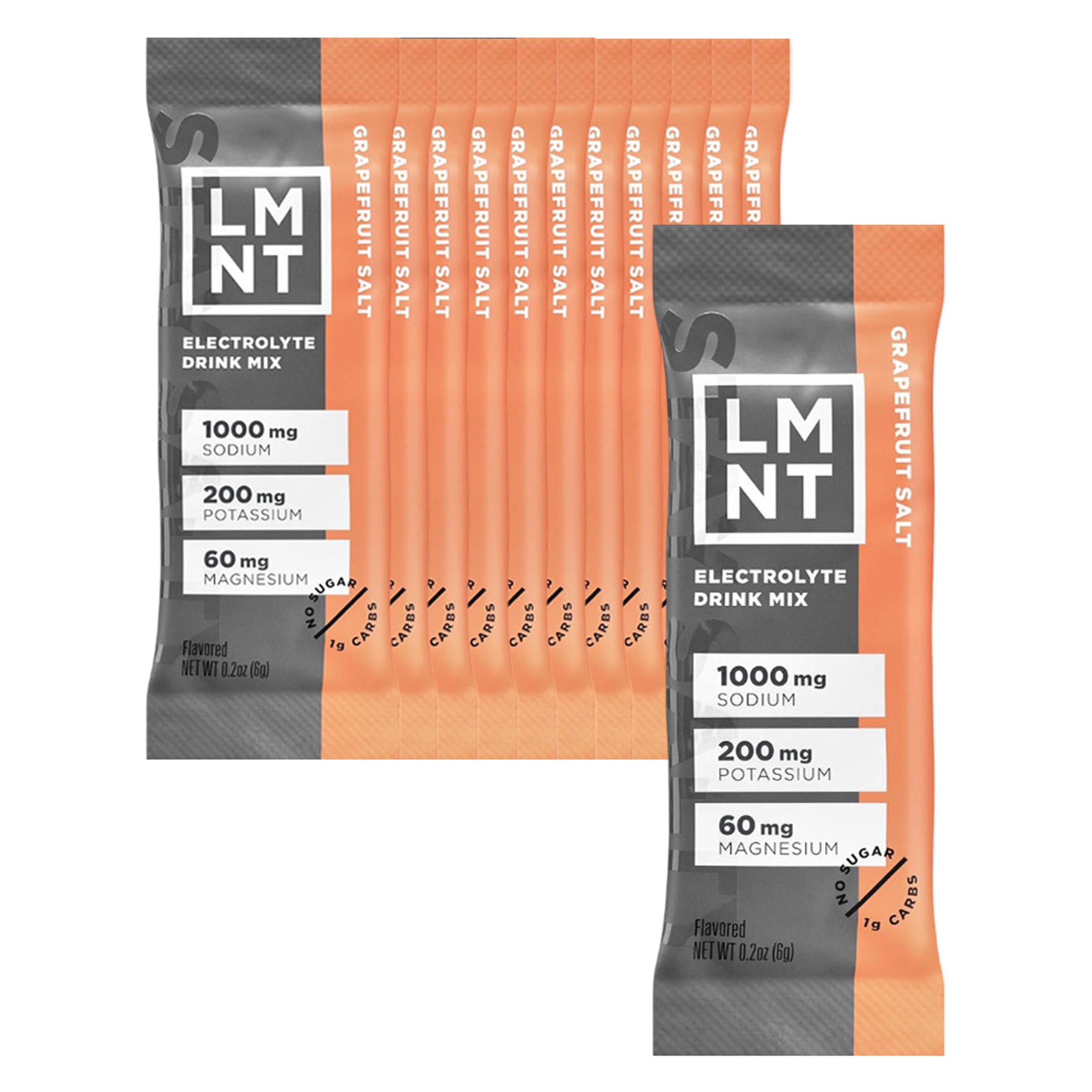LMNT Zero Sugar Electrolytes, Grapefruit Salt, 0.2 oz (Pack of 12) 1
