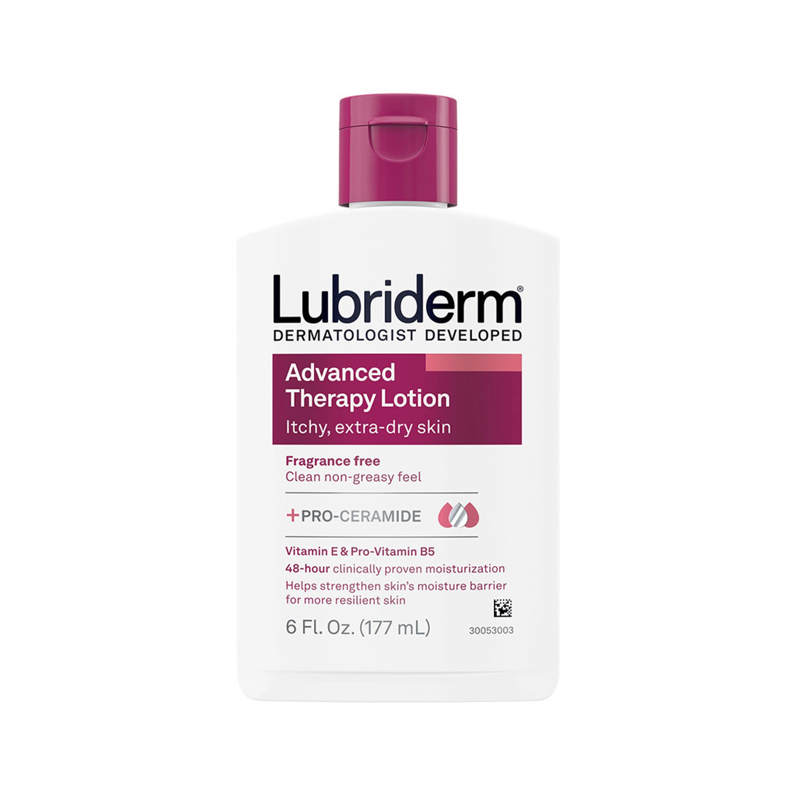 Lubriderm Advanced Therapy Lotion Fragrance-Free 6 fl.oz - Hand & Body Moisturizern for Itchy, Extra Dry & Sensitive Skin 1