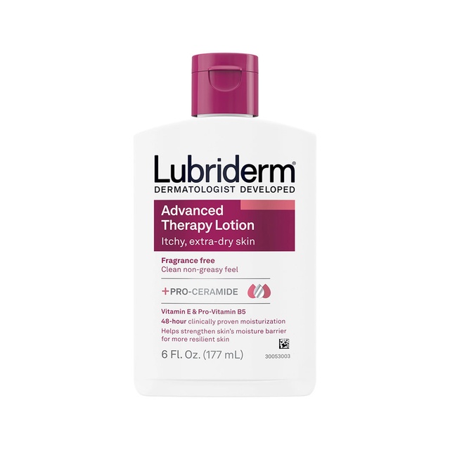 Lubriderm Advanced Therapy Lotion Fragrance-Free 6 fl.oz - Hand & Body Moisturizern for Itchy, Extra Dry & Sensitive Skin