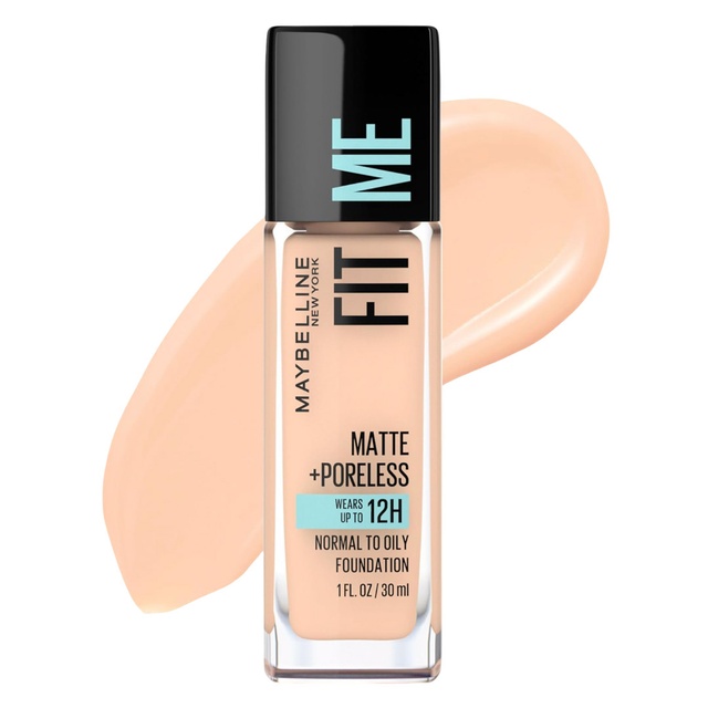 Maybelline Fit Me Matte + Poreless Foundation, 115 Ivory, 1 fl.oz - Liquid Oil-Free Foundation