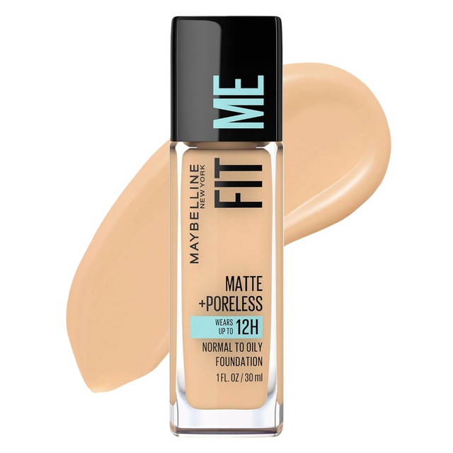 Maybelline Fit Me Matte + Poreless Foundation, 128 Warm Nude, 1 fl.oz - Liquid Oil-Free Foundation — Out of stock