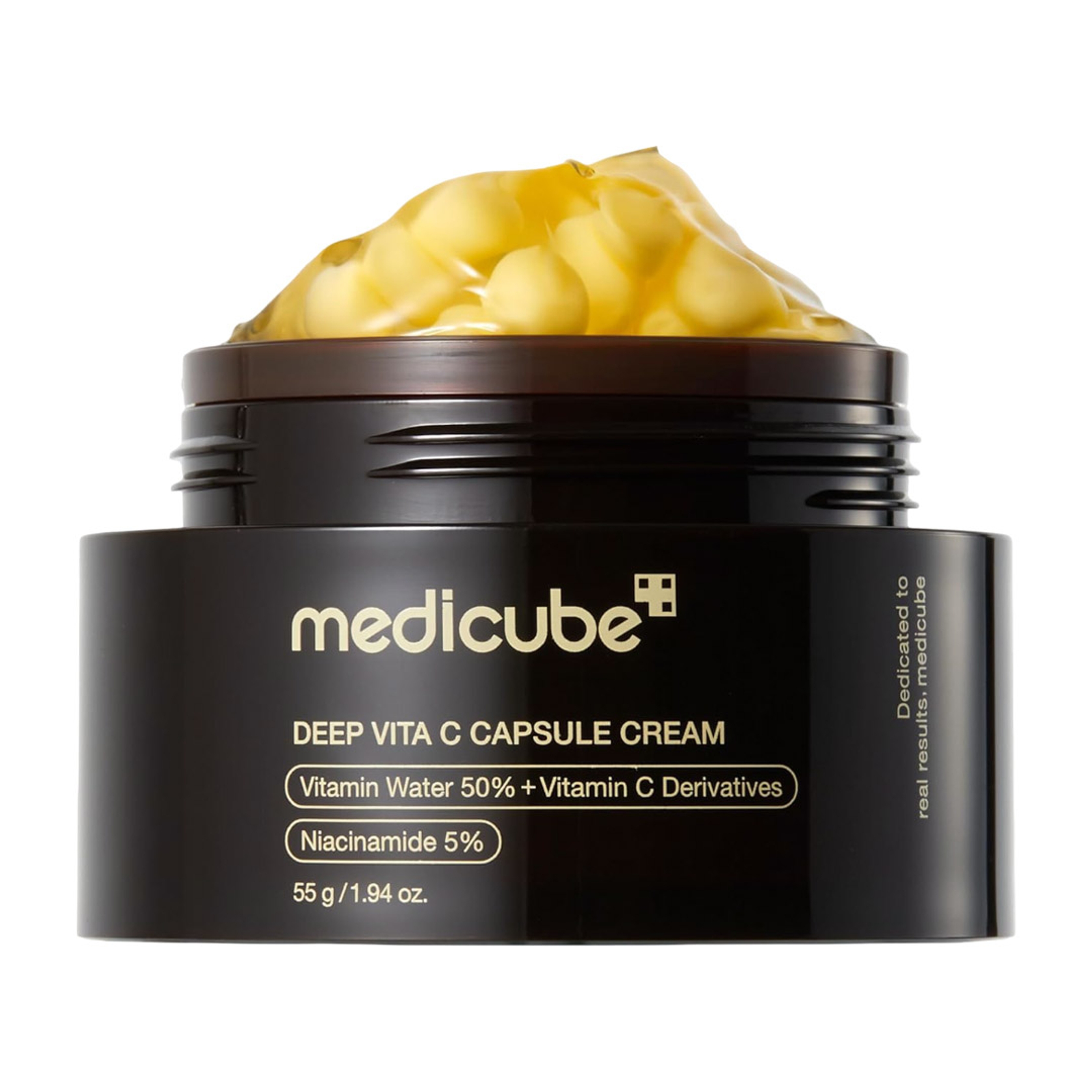 Medicube Deep Vita C Capsule Cream 1.94 oz - Liposome Vitamin C Golden Capsule for Radiance & Firm-Looking Skin 1