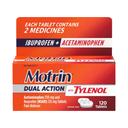Motrin Dual Action with Tylenol 120 Count - Pain Reliever for Headaches, Muscle Aches & Pains 1