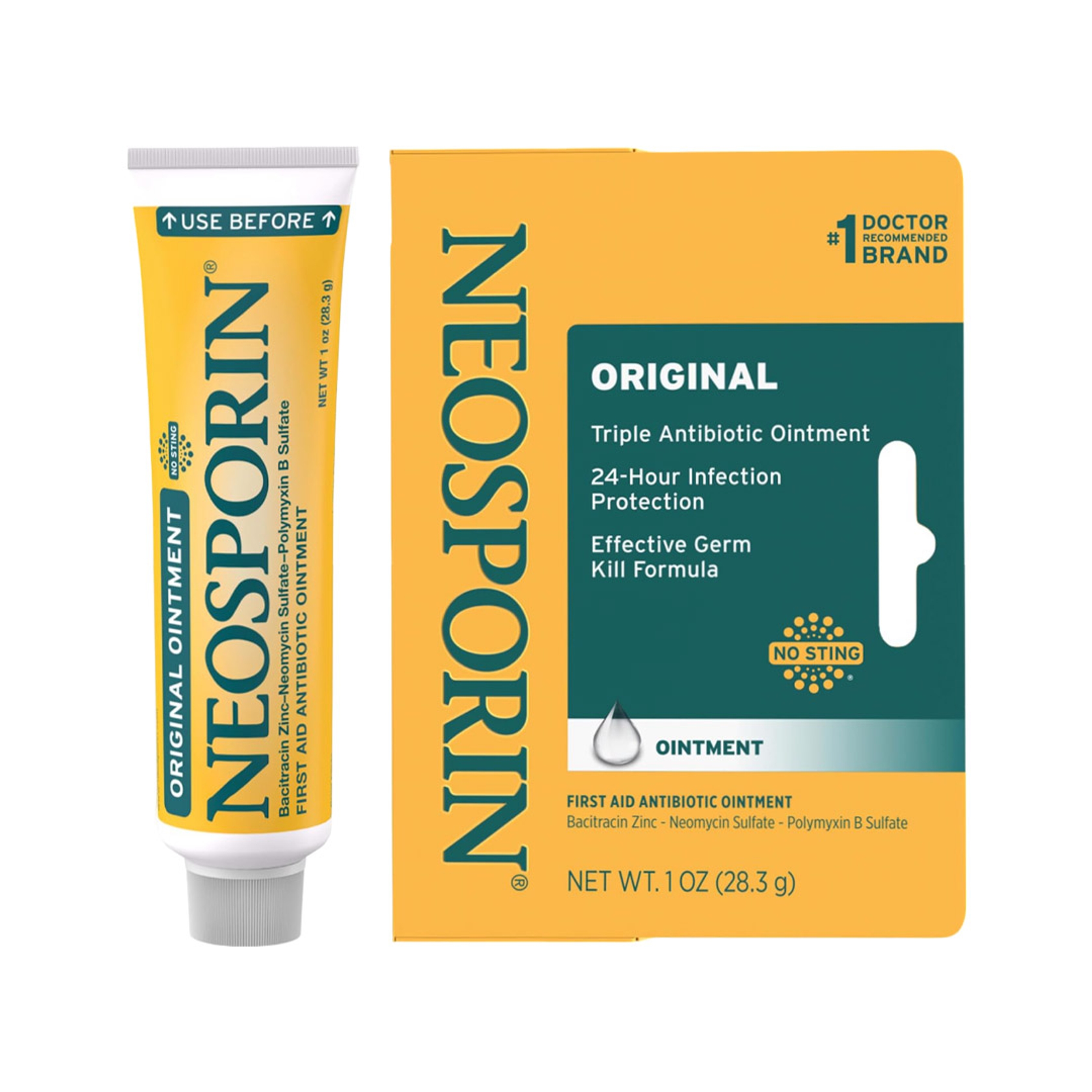 Neosporin Original Triple Antibiotic Ointment 1 oz - 24H Infection Protection, Helps Minimize Appearance of Scars 1