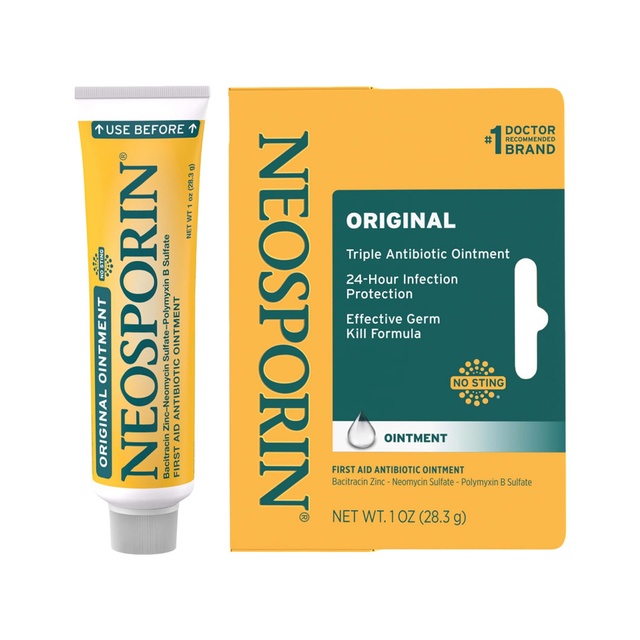 Neosporin Original Triple Antibiotic Ointment 1 oz - 24H Infection Protection, Helps Minimize Appearance of Scars