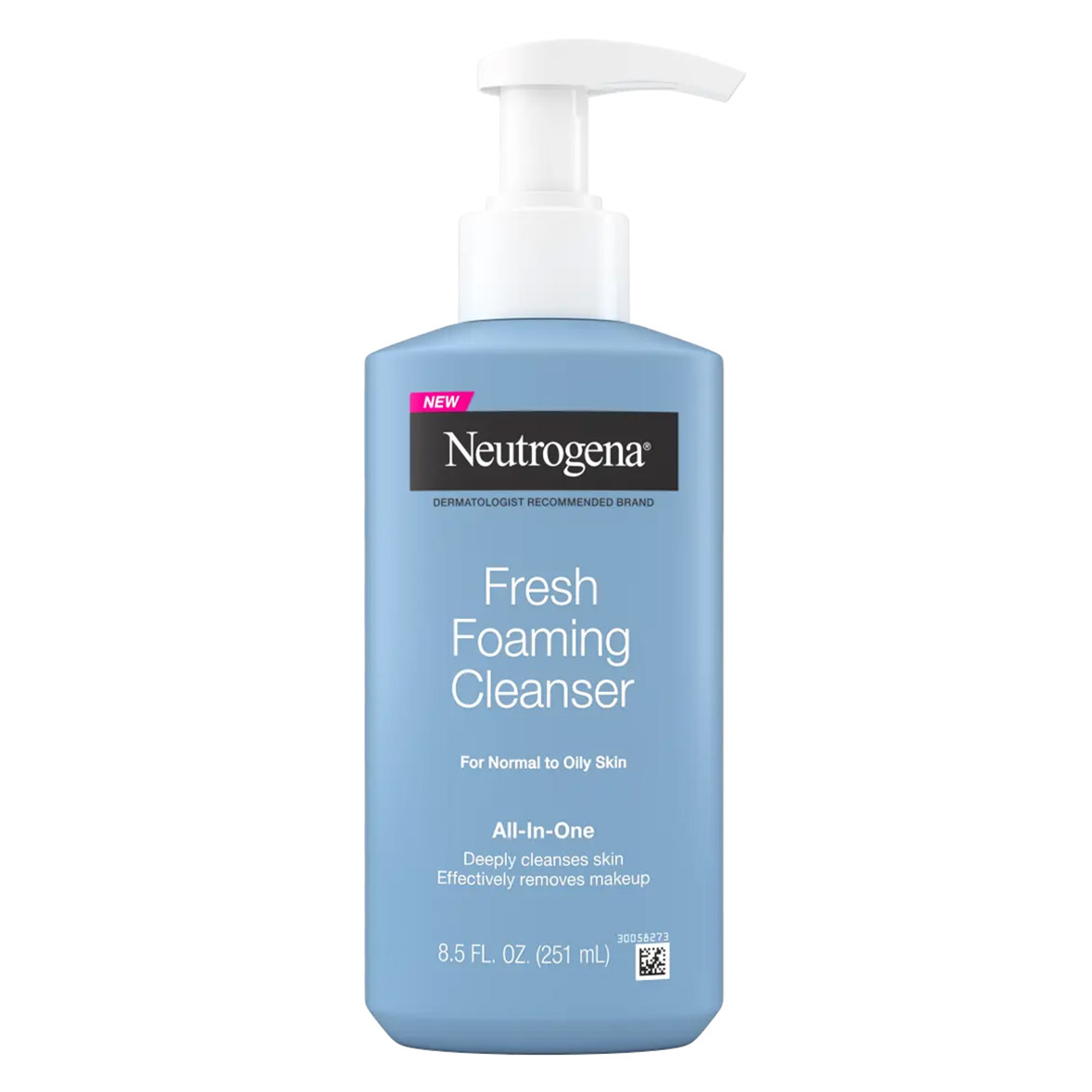 Neutrogena Fresh Foaming Cleanser 8.5 fl.oz - All-In-One Face Wash Deeply Cleanses & Removes Waterproof Makeup 1