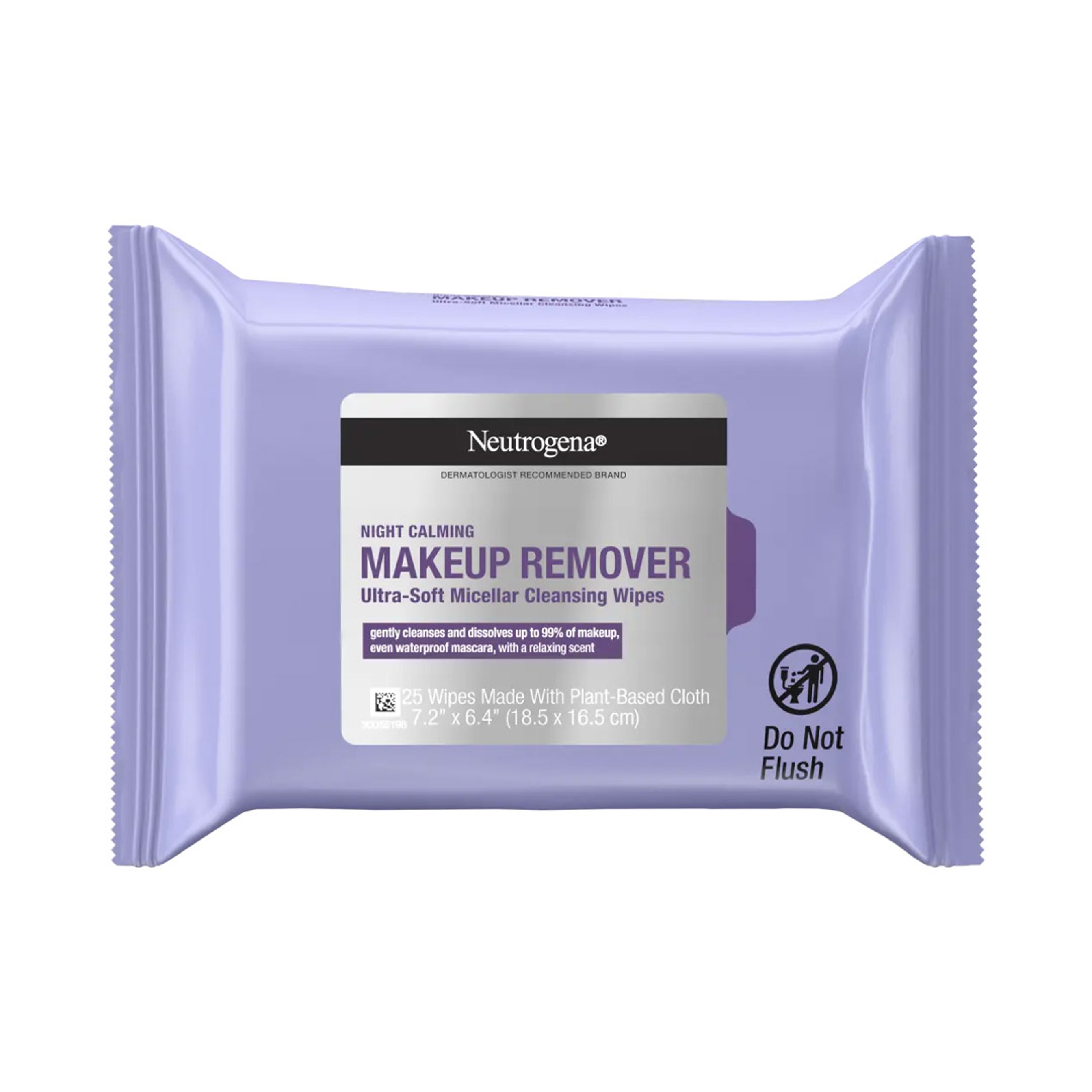 Neutrogena Night Calming Makeup Remover Ultra-Soft Micellar Wipes 25 Count - Facial Cleansing Wipes with A Relaxing Scent 1