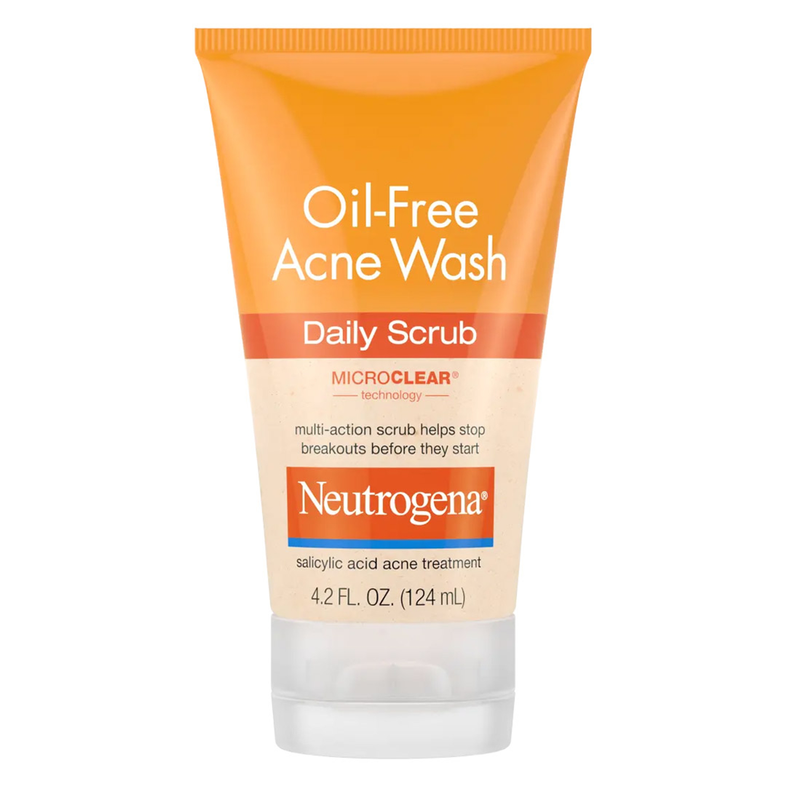 Neutrogena Oil-Free Acne Wash Daily Scrub 4.2 fl.oz - Salicylic Acid Cleanser for Oily Acne-Prone Skin 1