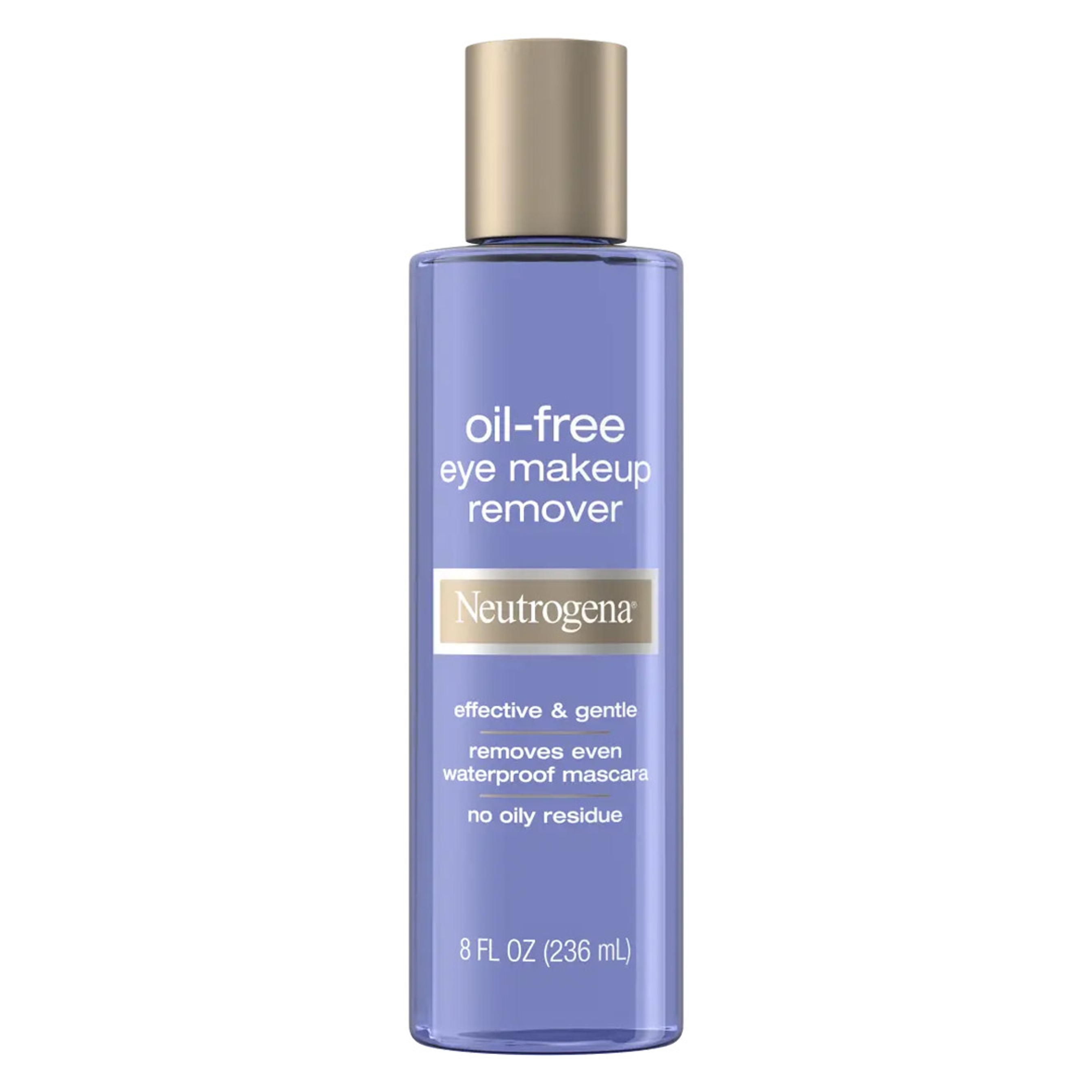 Neutrogena Oil-Free Eye Makeup Remover 8 fl.oz - Gentle Cleanser for Sensitive Eyes, Dissolves Waterproof Mascara 1
