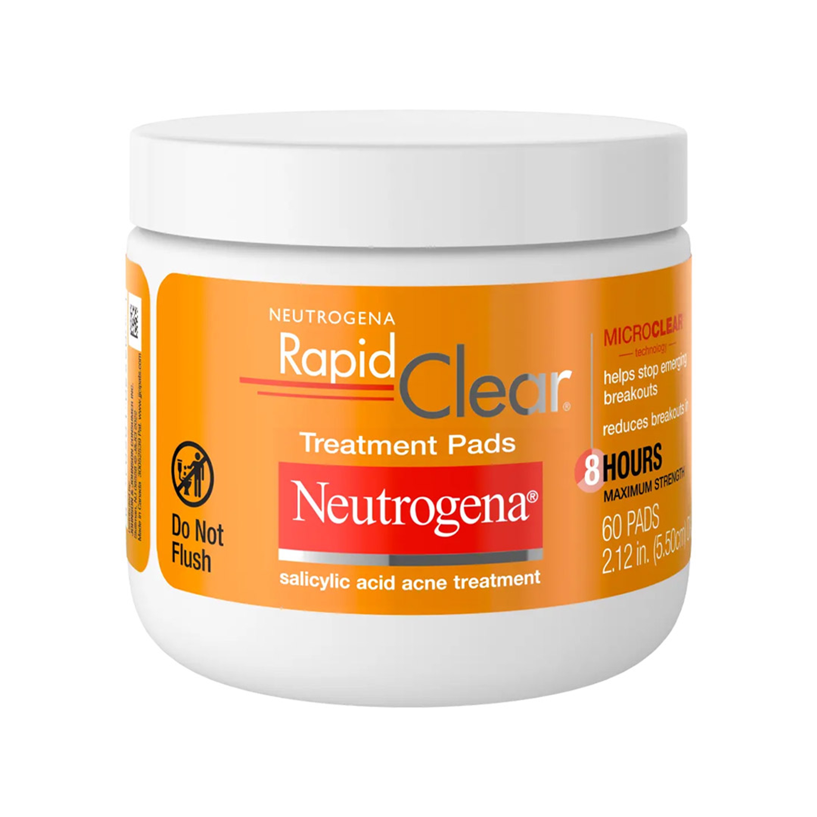 Neutrogena Rapid Clear Treatment Pads 60 Count - Salicylic Acid Acne Pads to Treat & Help Prevent Breakouts 1