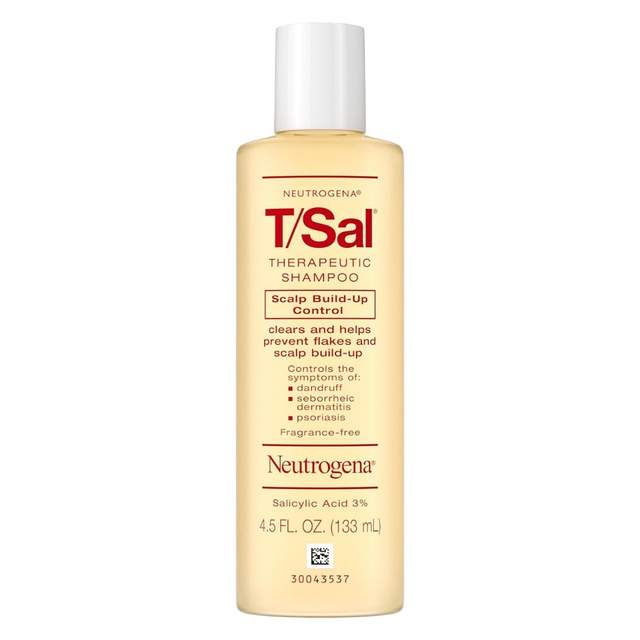 Neutrogena T/Sal Therapeutic Shampoo Scalp Build-up Control 4.5 fl.oz - 3% Salicylic Acid, Treats Itchy & Crusty Scalp