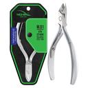 NGHIA Stainless Steel Nail Nipper M-01 1 Count - Precision Acrylic Nipper with Grey Plated Jaw, Curve Handle & Single Spring 1