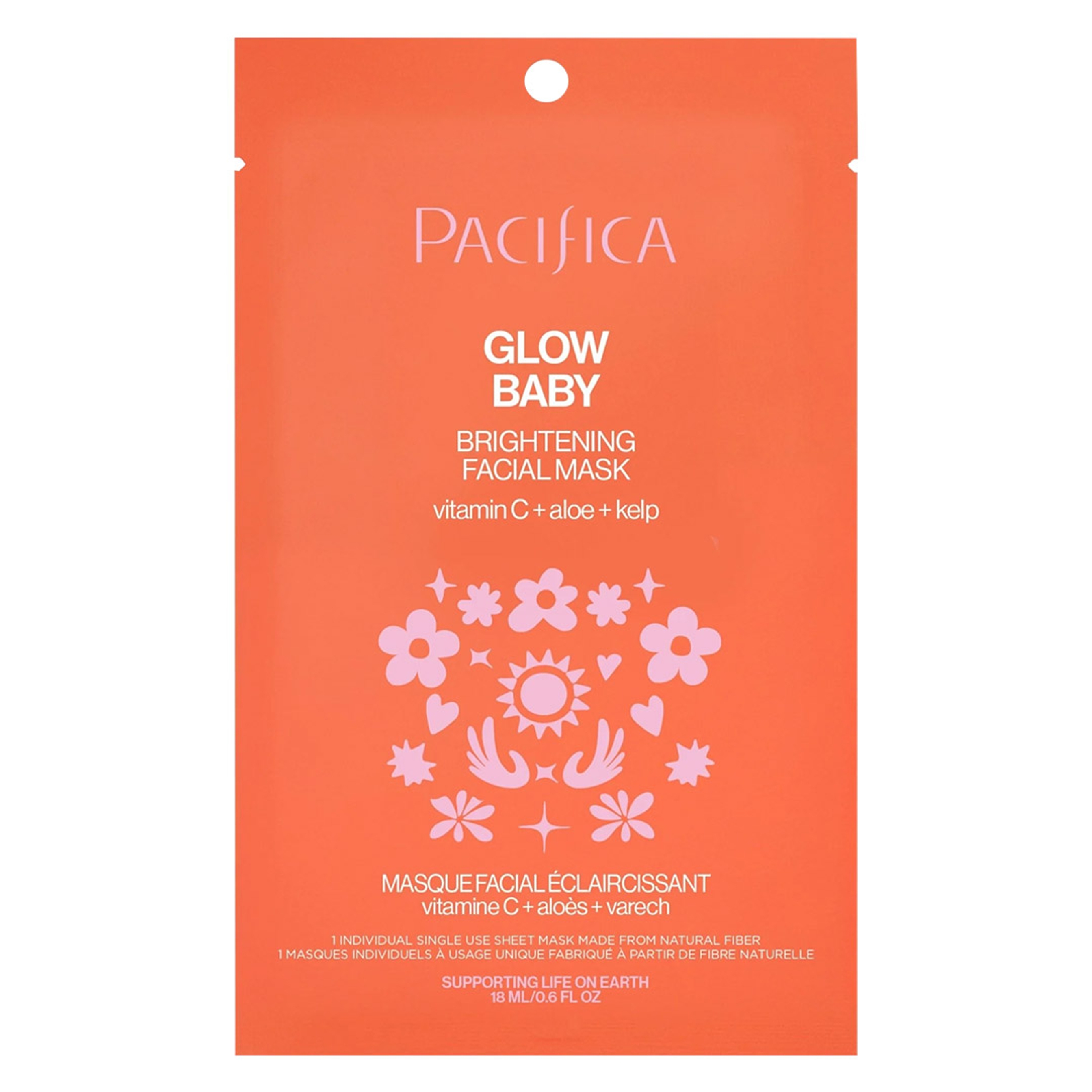 Pacifica Glow Baby Brightening Facial Mask 0.6 fl.oz - Cooling Mask for Dark Spots & Fine Lines 1