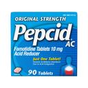 Pepcid AC Original Strength Tablets 90 Count - 10mg Famotidine,  Prevents & Relieves Heartburn Due to Acid Indigestion 1