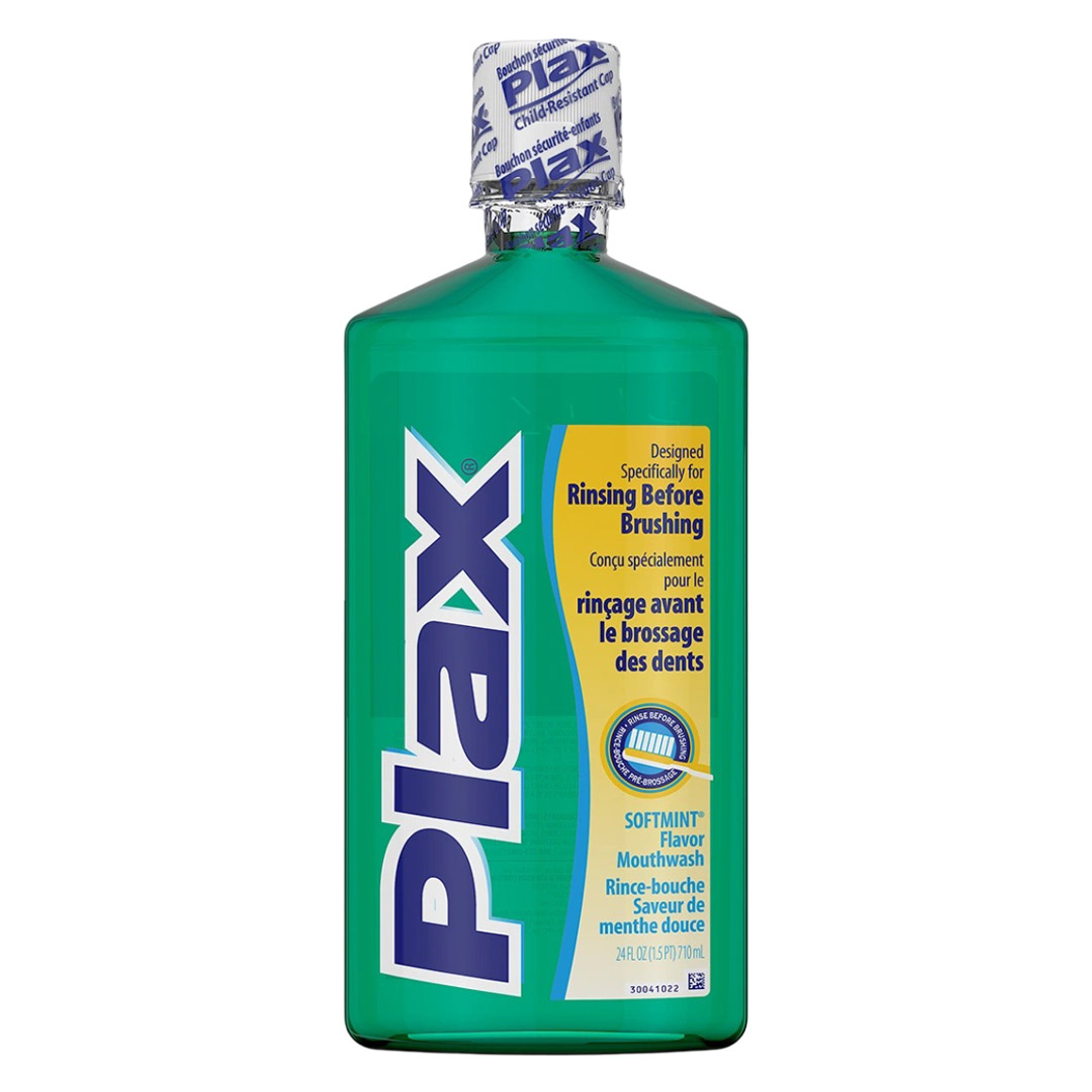 Plax Soft Mint Flavor Mouthwash 24 fl.oz - Advanced PreBrushing Dental Rinse 1