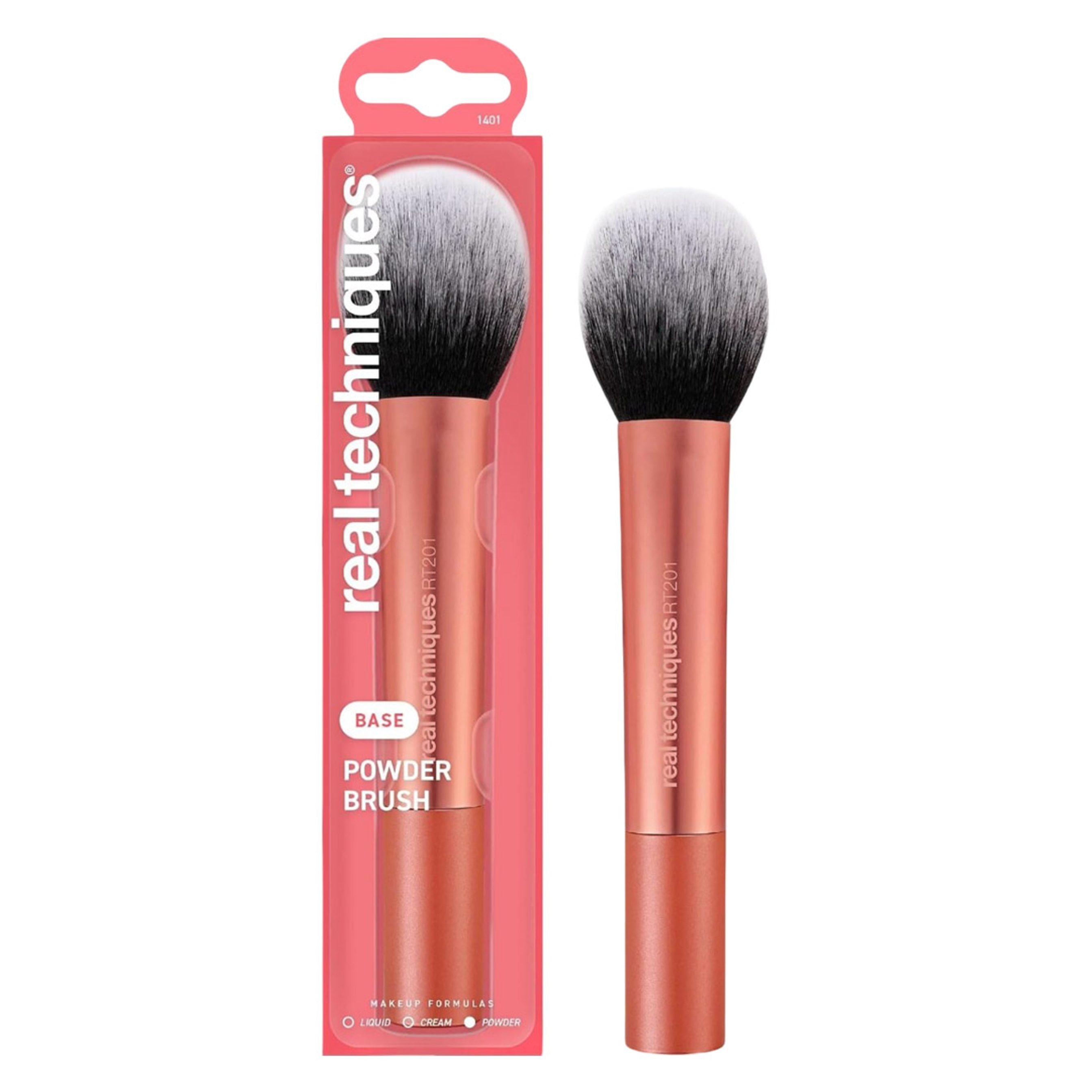 Real Techniques Powder Brush 1 Count - Ultra Plush Large Powder Brush for Smooth & Mattified Finish 1