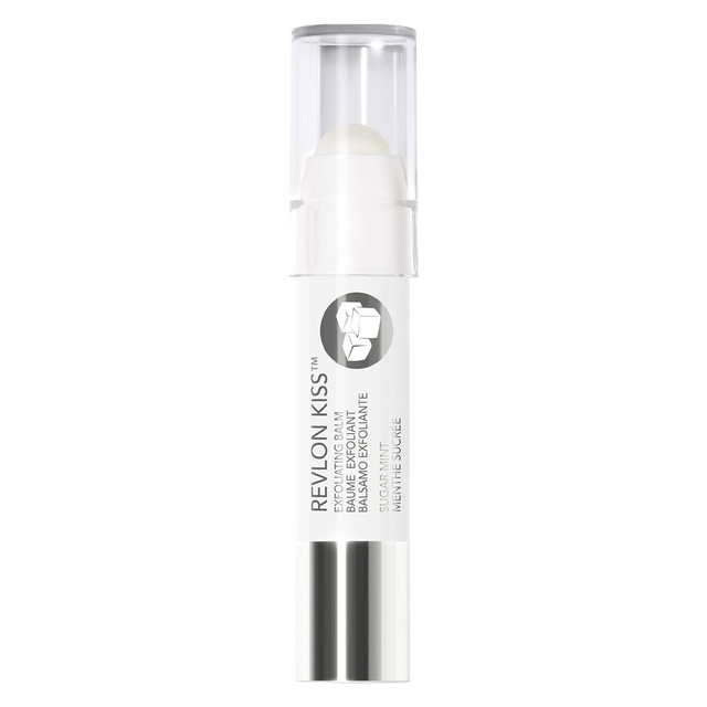 Revlon Kiss Exfoliating Lip Balm, Sugar Mint, 0.09 oz - Gently Smooths Lips with 24H Lasting Hydration