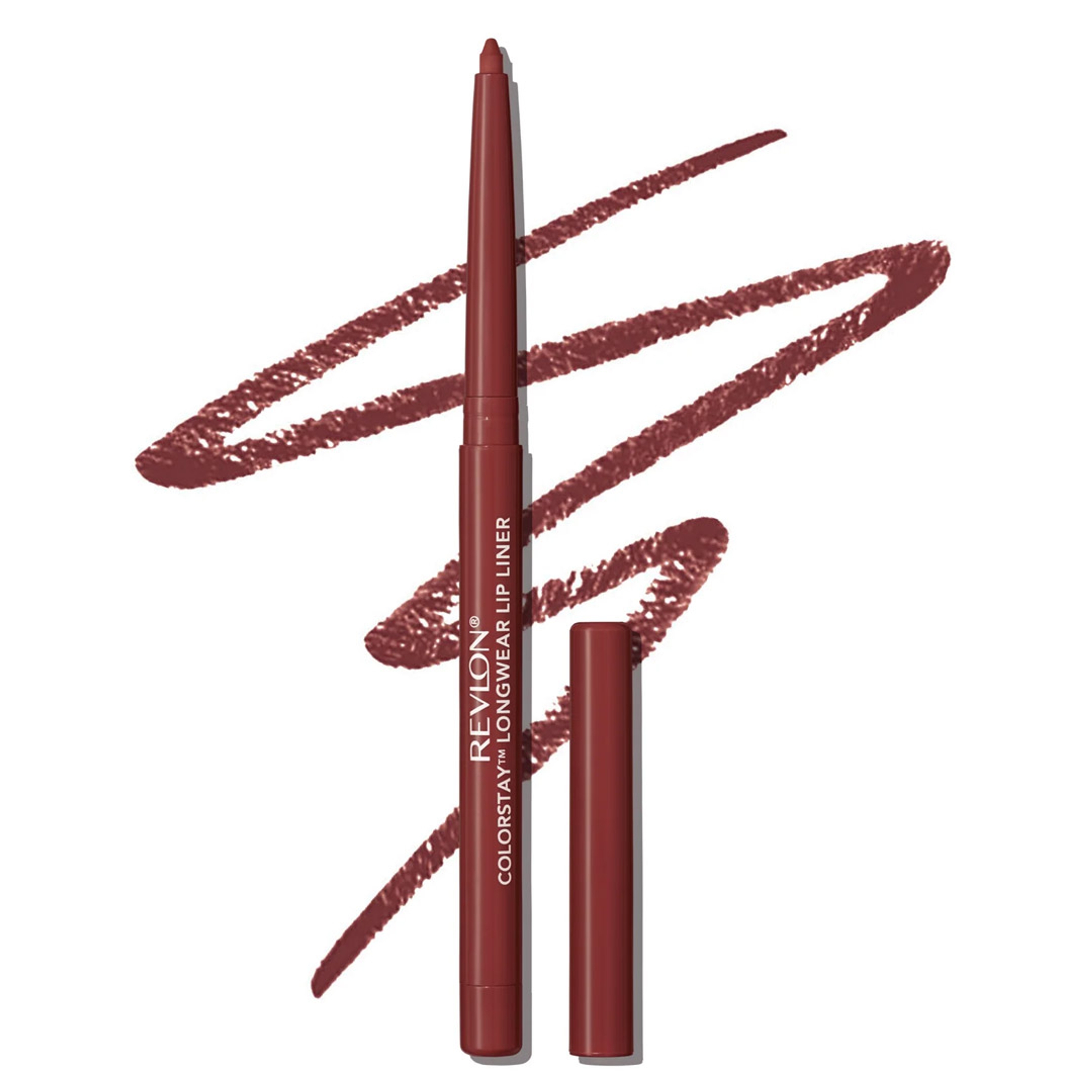 Revlon Longwear Lip Liner, 640 Raisin, 0.01 oz - Rich Color & Smooth Easy-Glide Application with Built-in Sharpener 1