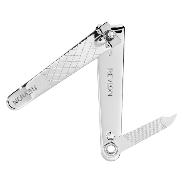 Revlon Nail Clipper 1 Count - File & Curved Blade for Accurate, Easy Trimming & Grooming