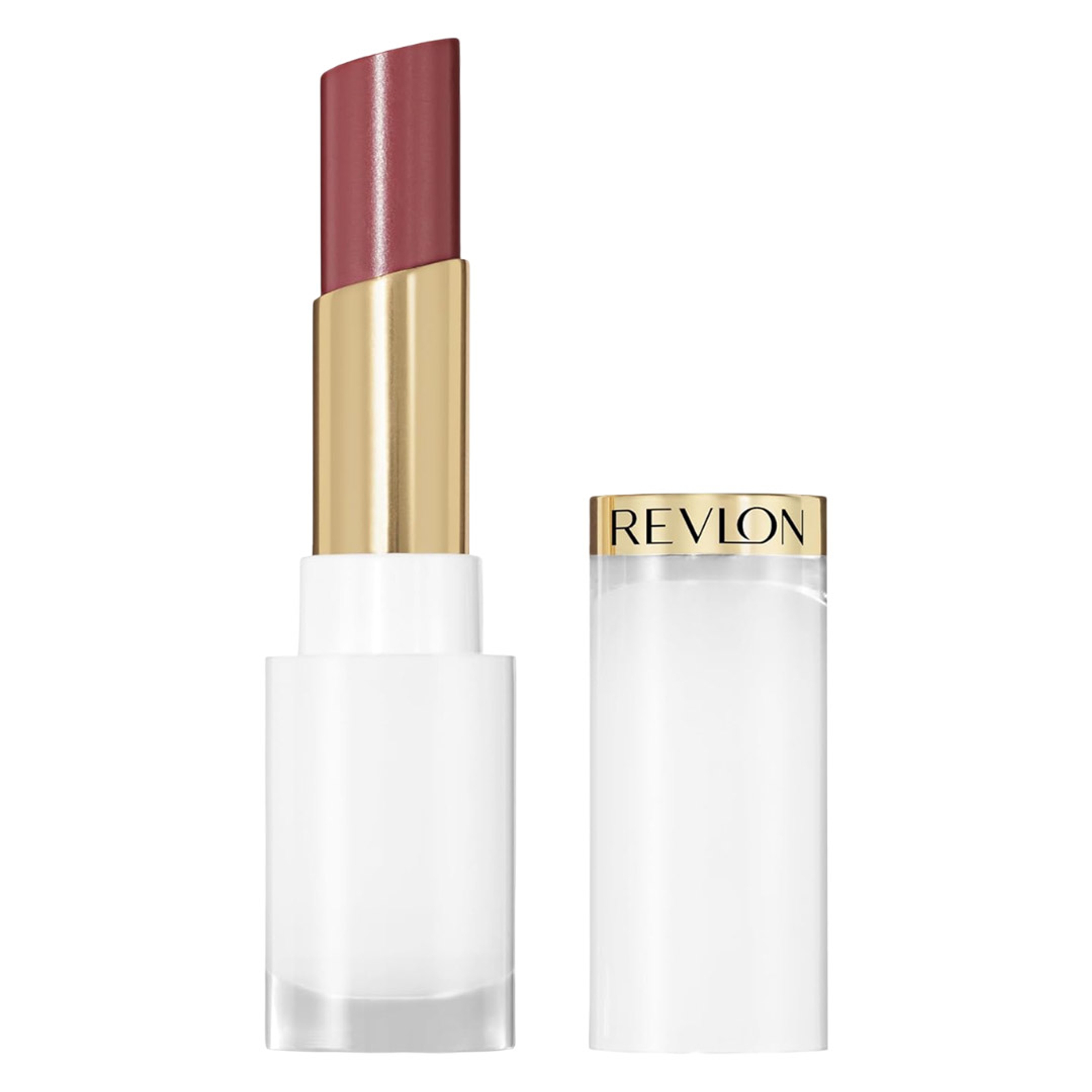 Revlon Super Lustrous Glass Shine Balm, 008 Rum Raisin, 0.11 oz - Sheer Glossy Tinted Lip Balm with Hyaluronic Acid 1