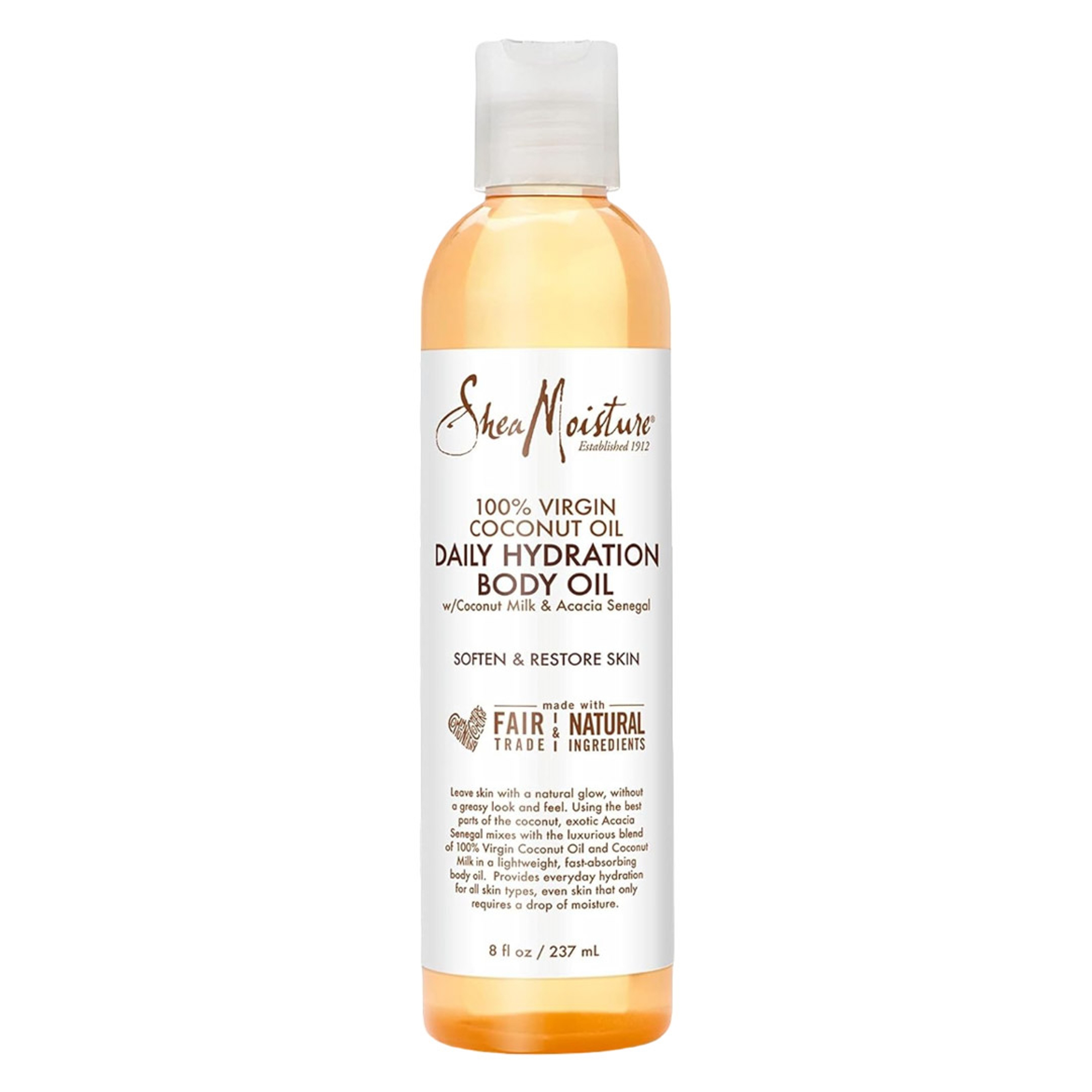 SheaMoisture Daily Hydration Body Oil 8 fl.oz - Moisturizing & Nourishing Oil for Dry Skin with Virgin Coconut Oil 1
