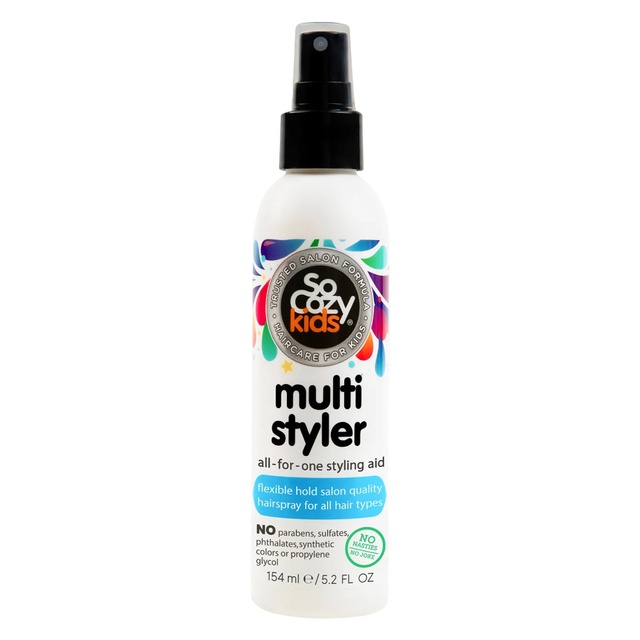 SoCozy Multi Styler 5.2 fl.oz - Styling Hair Spray for Kids, Safe for Everyday Use