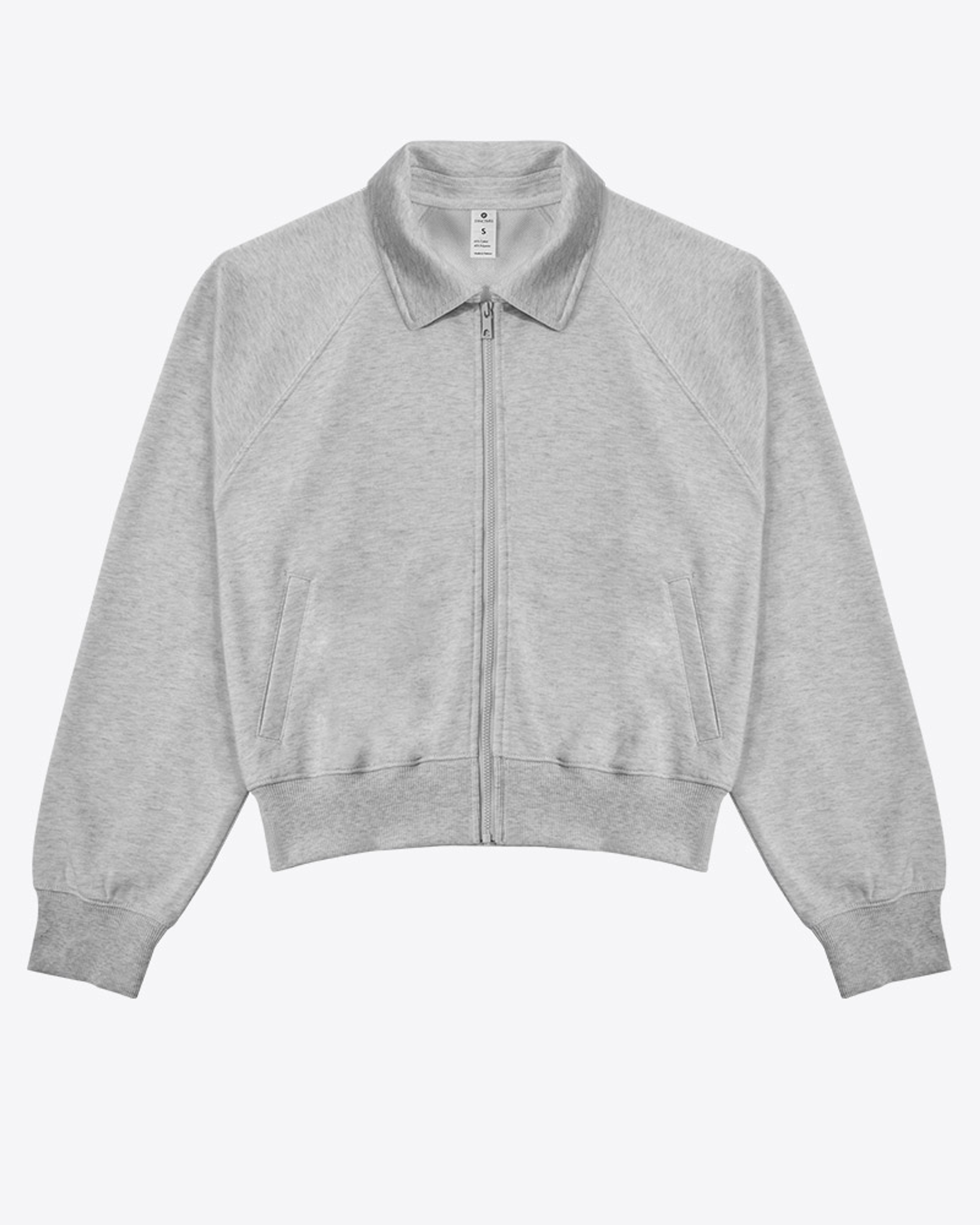 [French Terry] Synctives Women’s Relaxed Cropped Jacket 1