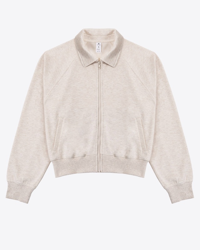 [French Terry] Synctives Women’s Relaxed Cropped Jacket