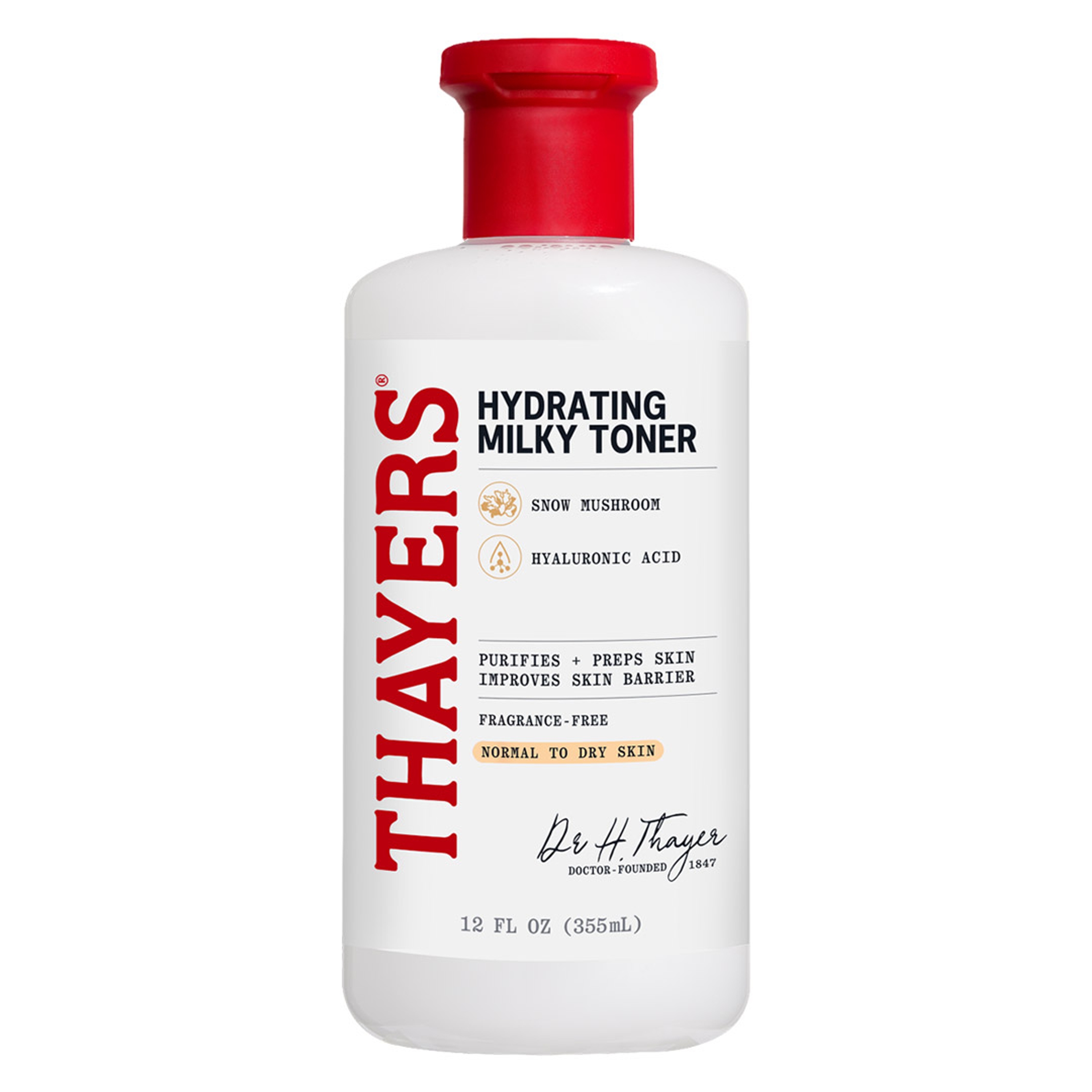 Thayers Hydrating Milky Toner 12 fl.oz - Gentle Hydrating Facial Toner with Snow Mushroom & Hyaluronic Acid 1