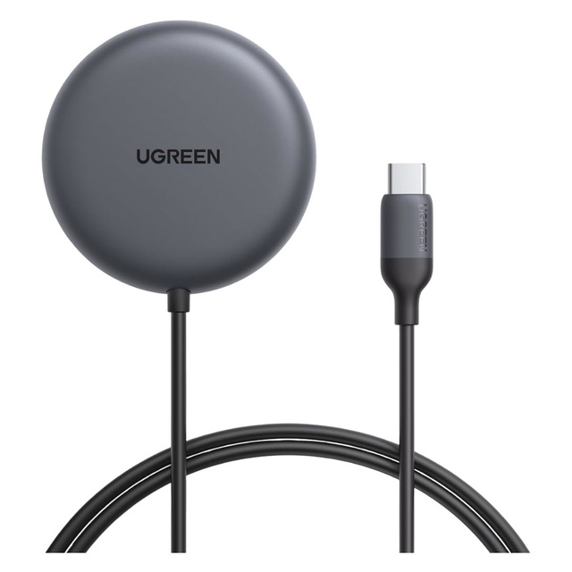 Ugreen 25W Magnetic Wireless Charger, Grey, 1 Count - Qi2.2 Certified, Fast Charging Pad