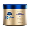 Vaseline Radiant X Deep Nourishment Body Cream 10 oz - Body Moisturizer with Coconut Oil, Vitamin C & Peptides for Dry Skin 1