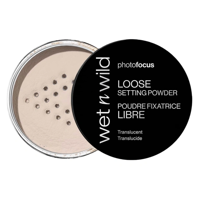 wet n wild Photo Focus Loose Setting Powder, Translucent, 1 Count - Baking Setting Powder, Fair to Medium & Tan Skin Tones