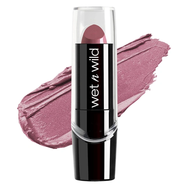 wet n wild Silk Finish Lipstick, Secret Muse, 1 Count - Hydrating Rich Buildable Lip Color, Cruelty-Free & Vegan