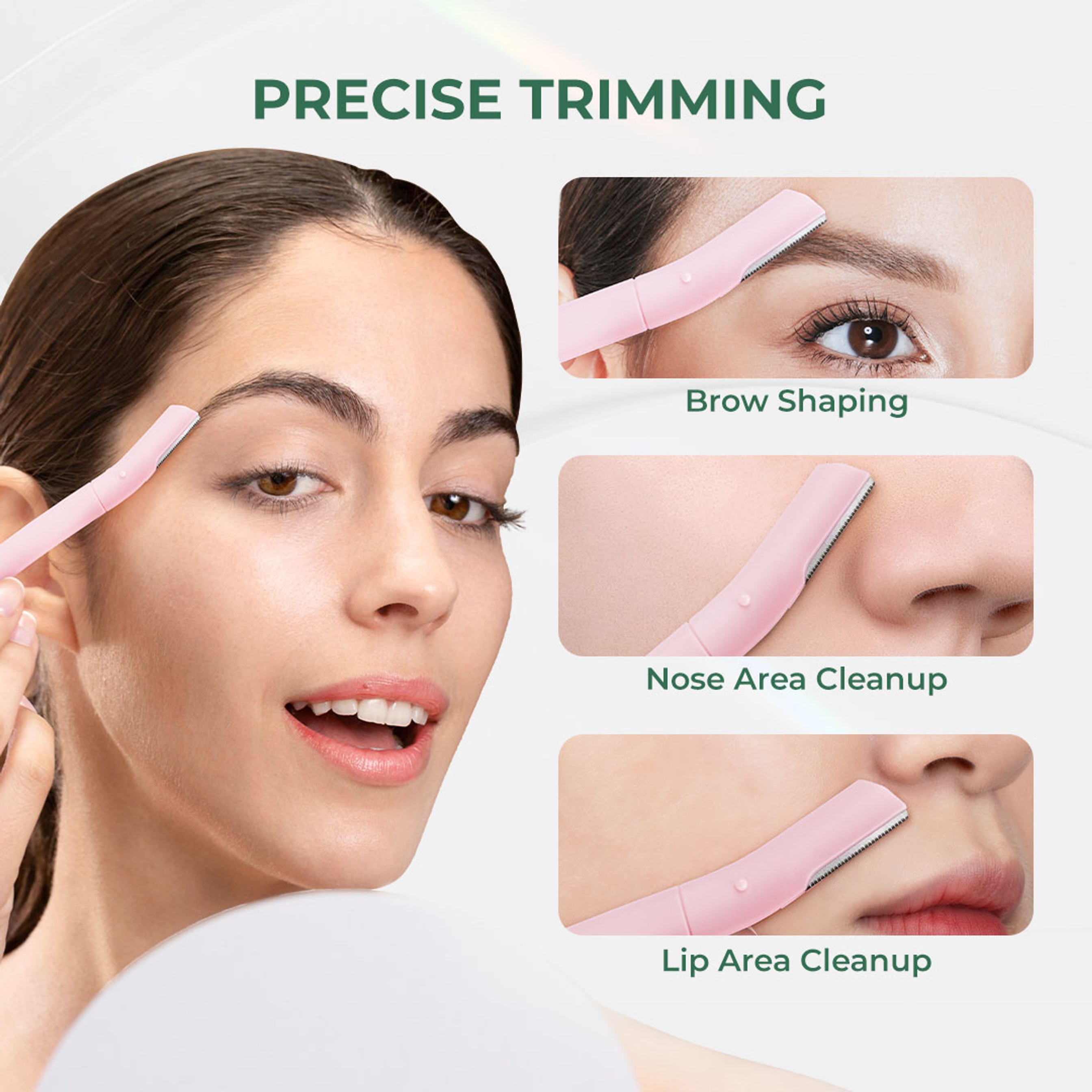 Hotosu Eyebrow Touch-Up Razor 3 Count - Precise Trimming 2