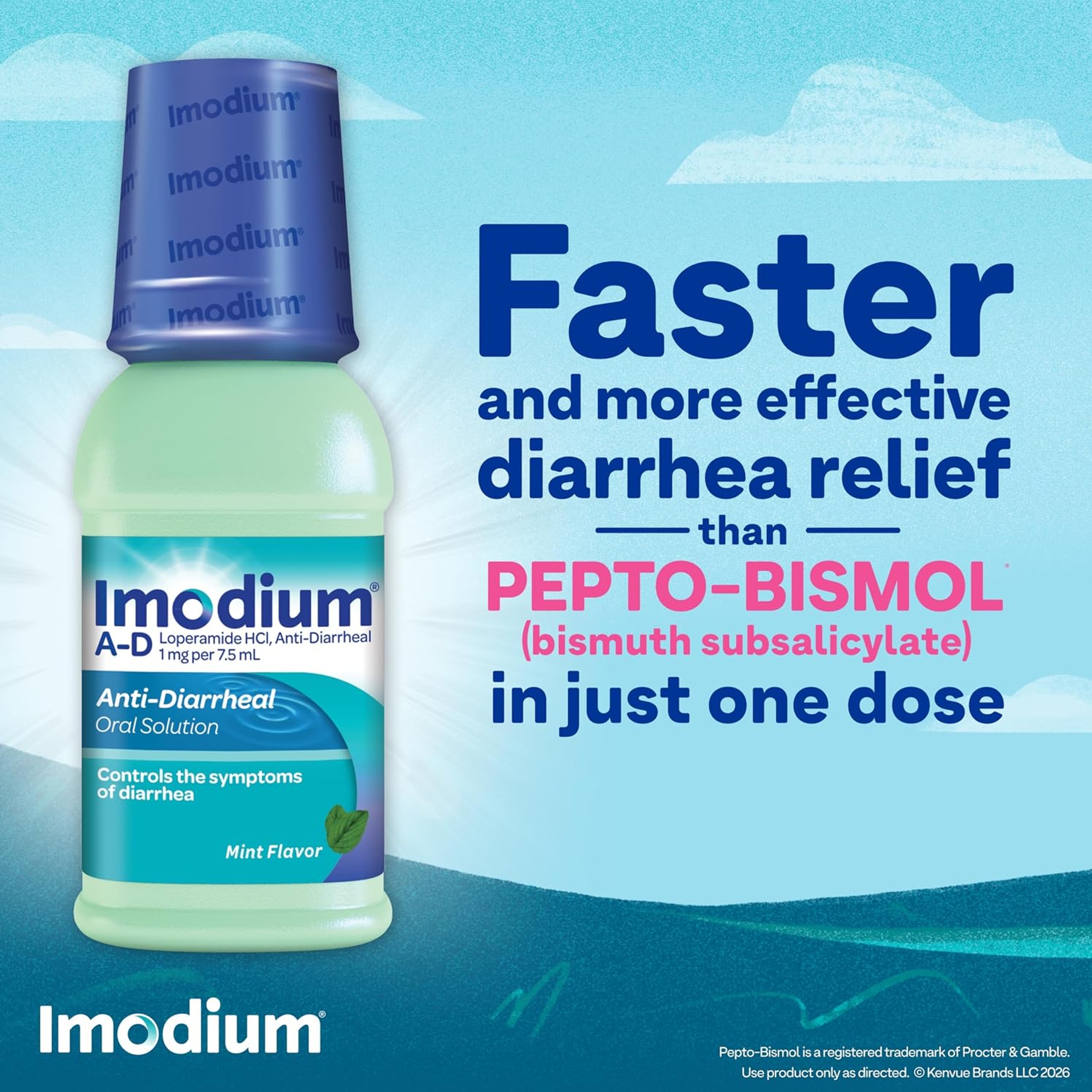 Imodium A-D Liquid Anti-Diarrheal Medicine, Mint Flavor, 8 fl.oz - Helps Control Symptoms Of Diarrhea 6