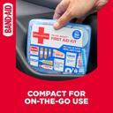 Johnson & Johnson Travel Ready Portable First Aid Kit 80 Pieces - Includes Band-Aid Bandages, Neosporin & Tylenol 4