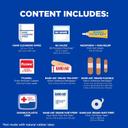 Johnson & Johnson Travel Ready Portable First Aid Kit 80 Pieces - Includes Band-Aid Bandages, Neosporin & Tylenol 3