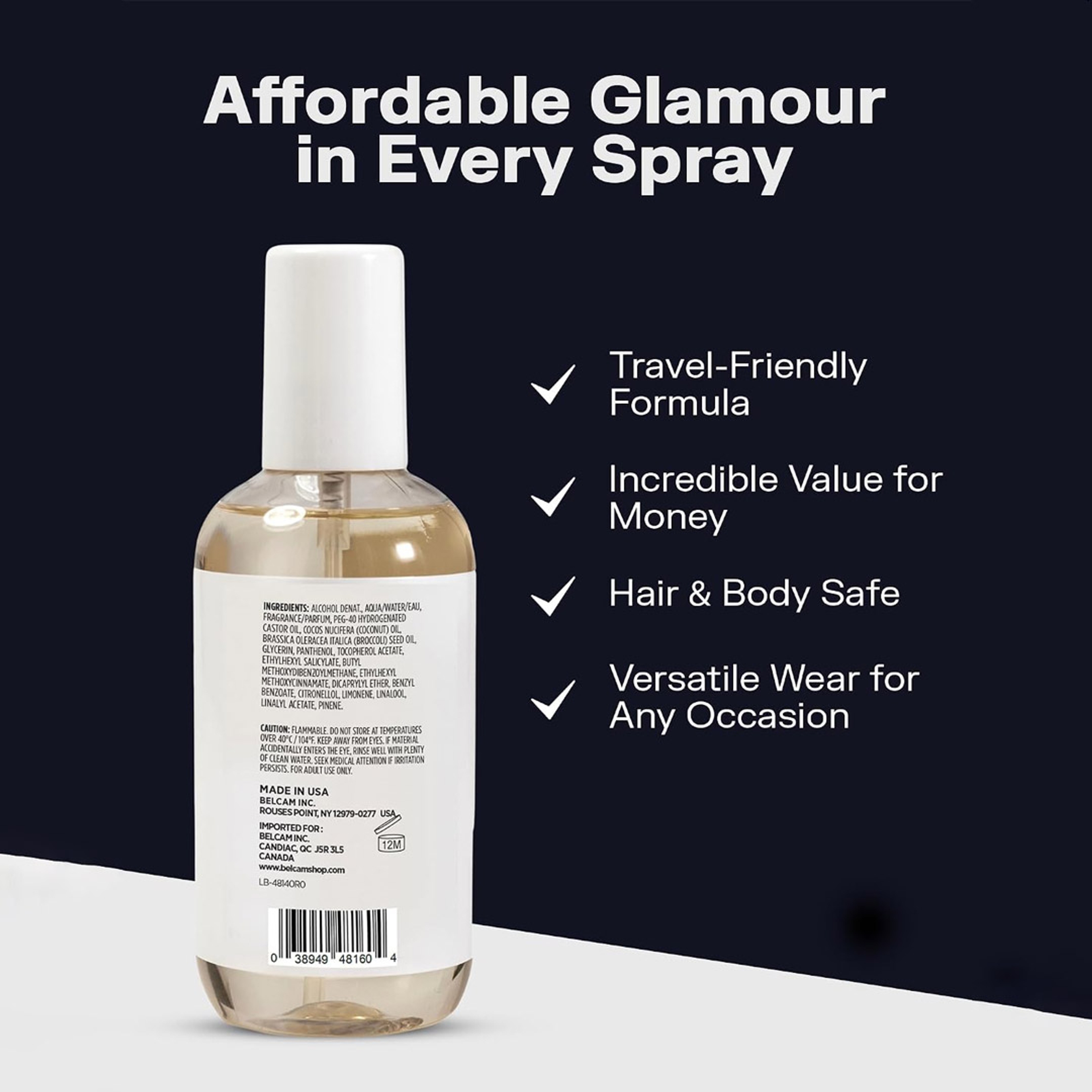 Kinda Sugary & Flirty Hair & Body Mist 8.6 fl.oz - Inspired by Kilian Love Don’t Be Shy, Sweet Floral Fragrance 3