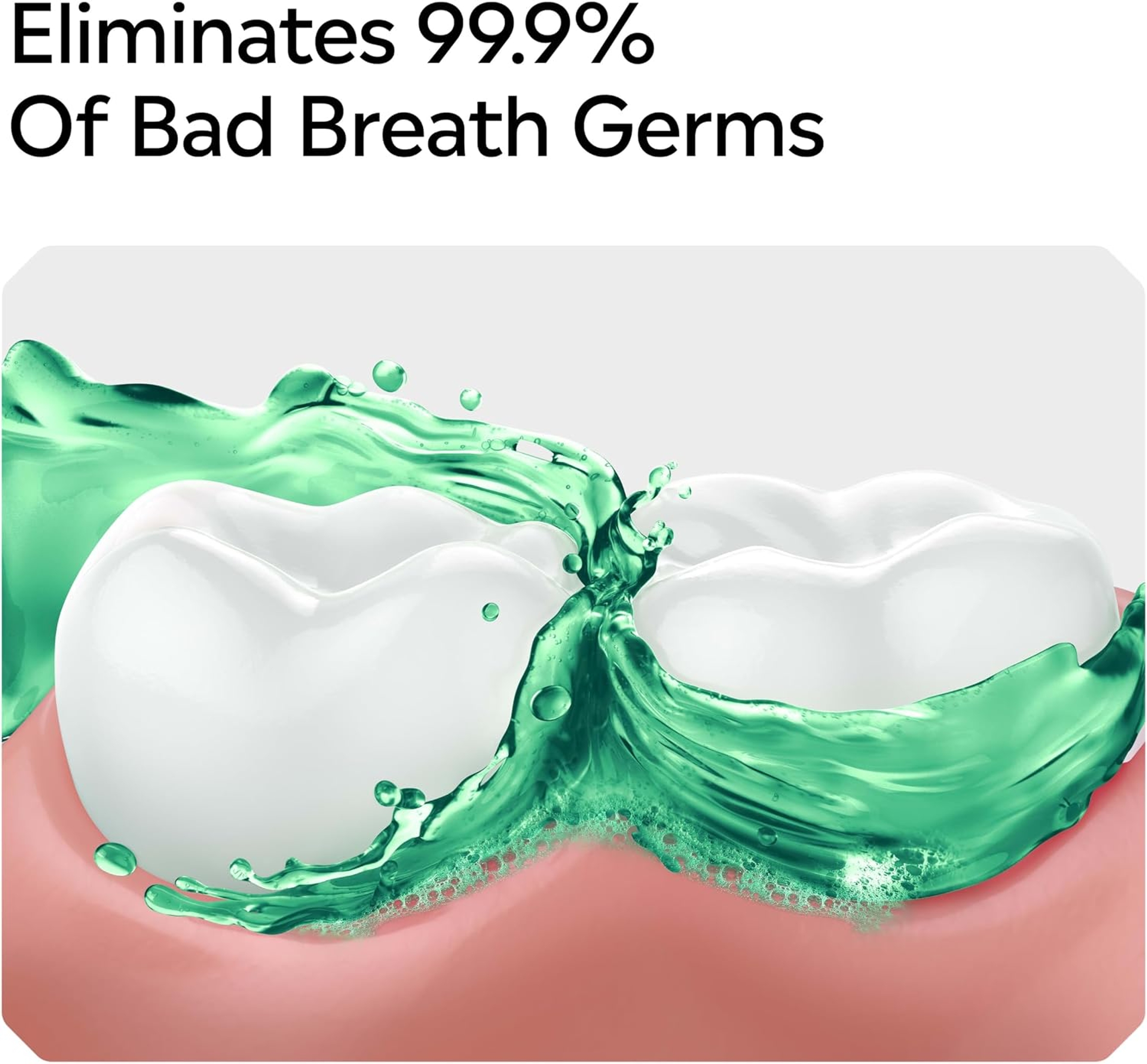 Listerine Freshburst Intense Spearmint Antiseptic Mouthwash 33.8 fl.oz - Oral Rinse for A Cleaner Mouth & Fresh Breath 6