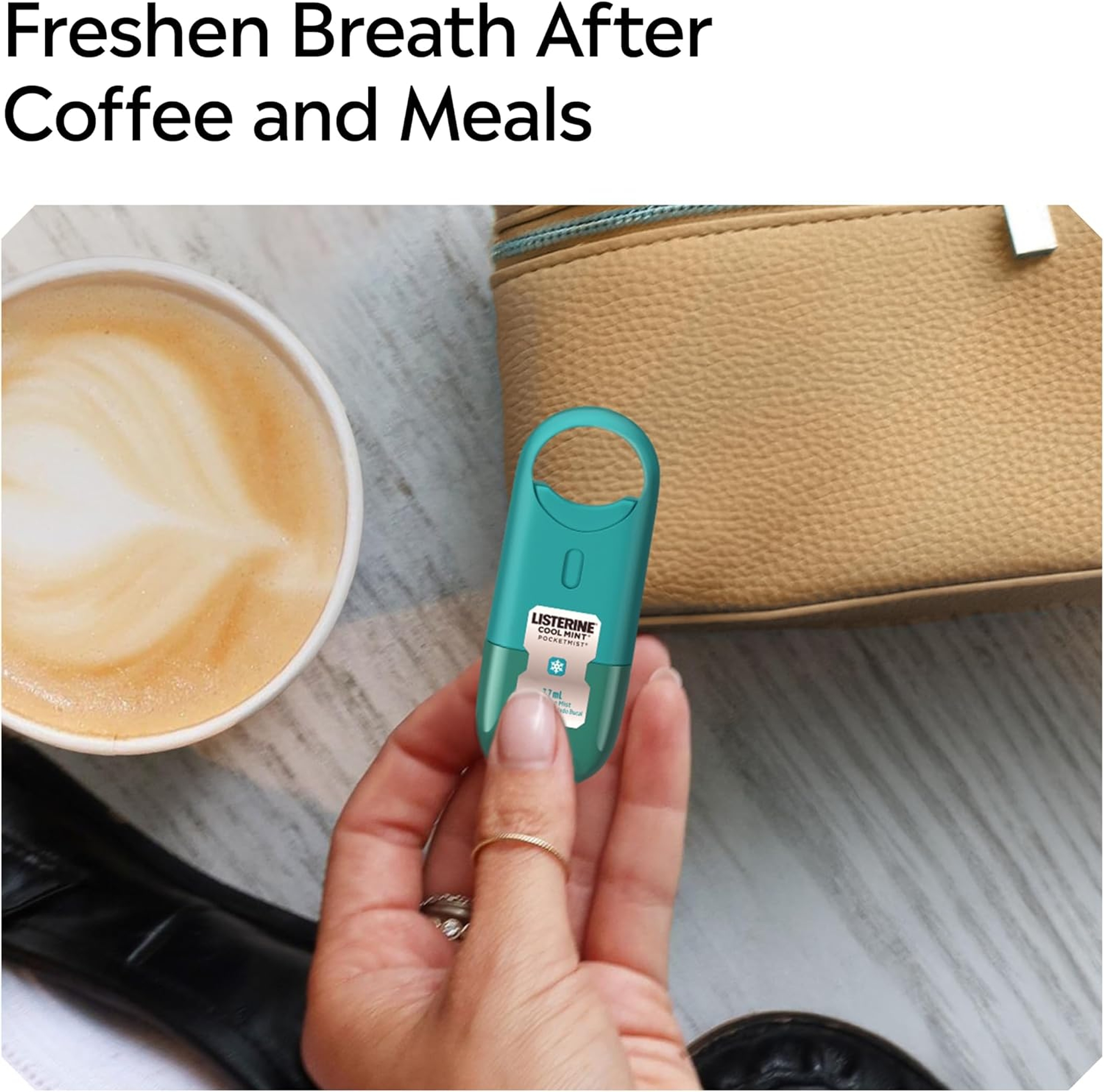 Listerine Pocketmist Fresh Breath Spray, Cool Mint, 0.26 fl.oz (Pack of 2) - Oral Care Mist for a Clean, Fresh Mouth 3