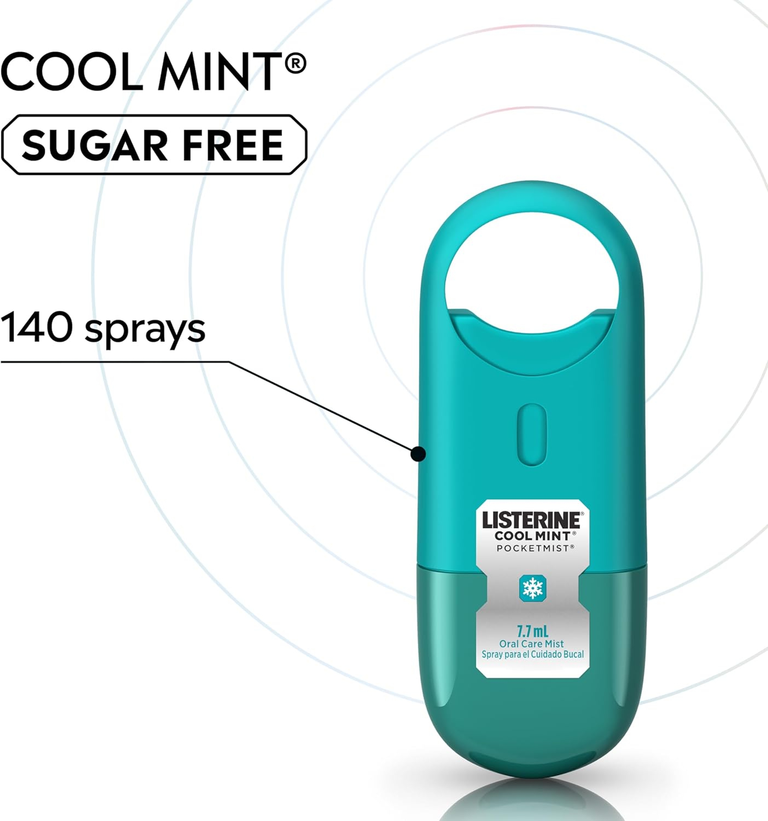 Listerine Pocketmist Fresh Breath Spray, Cool Mint, 0.26 fl.oz (Pack of 2) - Oral Care Mist for a Clean, Fresh Mouth 2