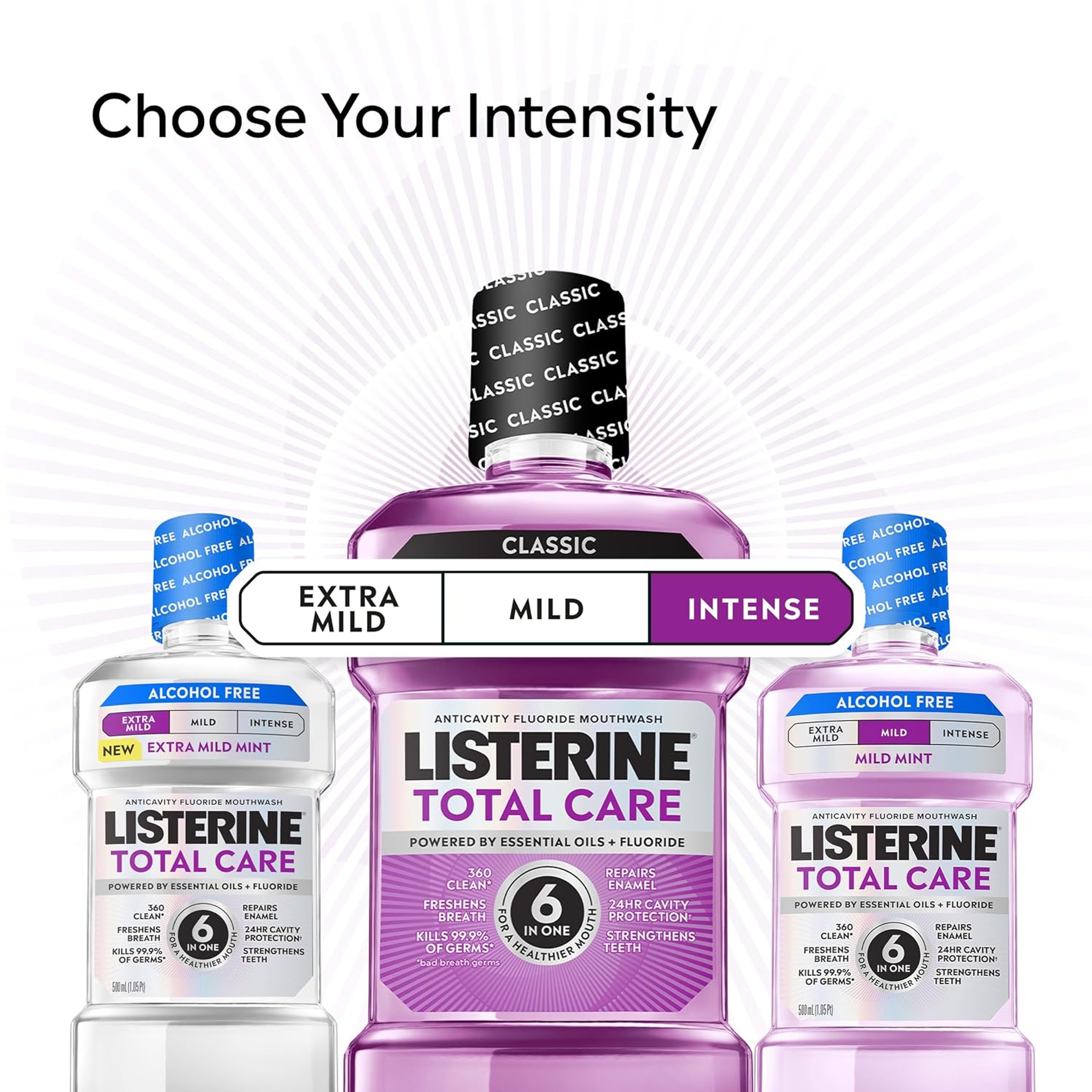 Listerine Total Care Intense Anticavity Fluoride Mouthwash 33.8 fl.oz - Helps Repair Enamel for Stronger Teeth 5